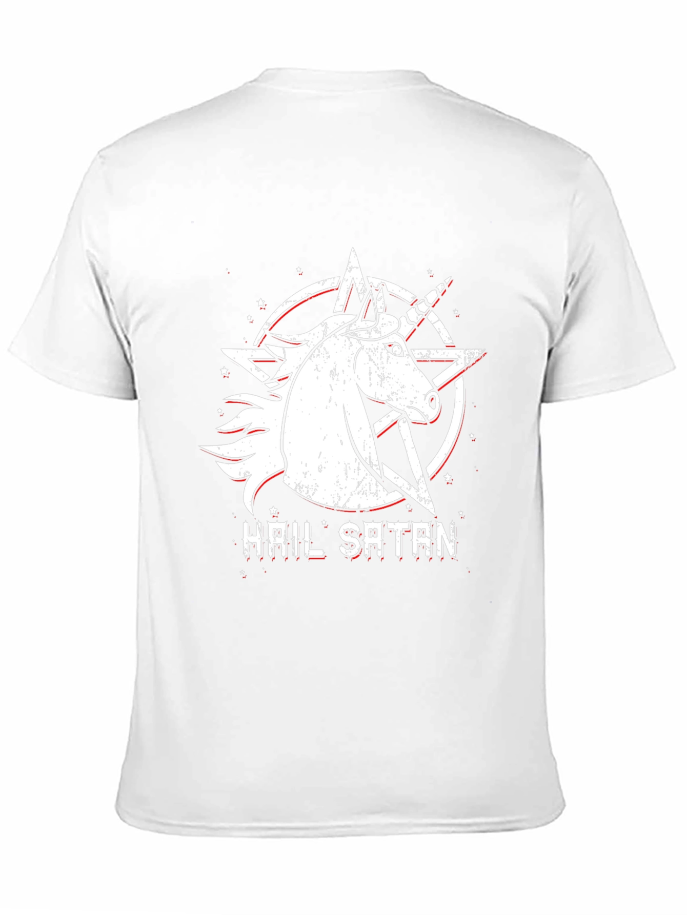 Hail Satan Unicorn Graphic T-Shirt