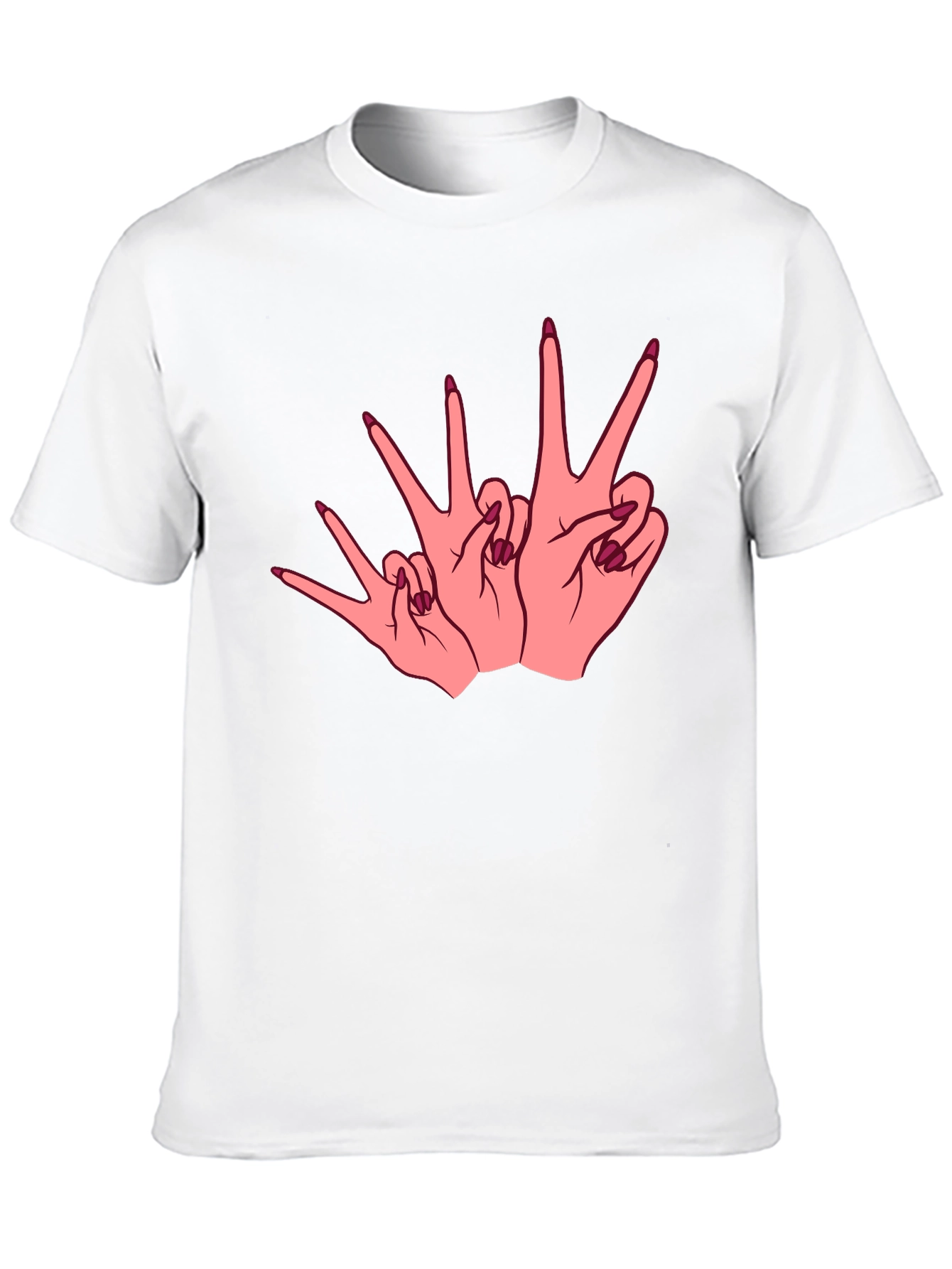 Graphic Tee - Peace Sign Hands Black T-Shirt