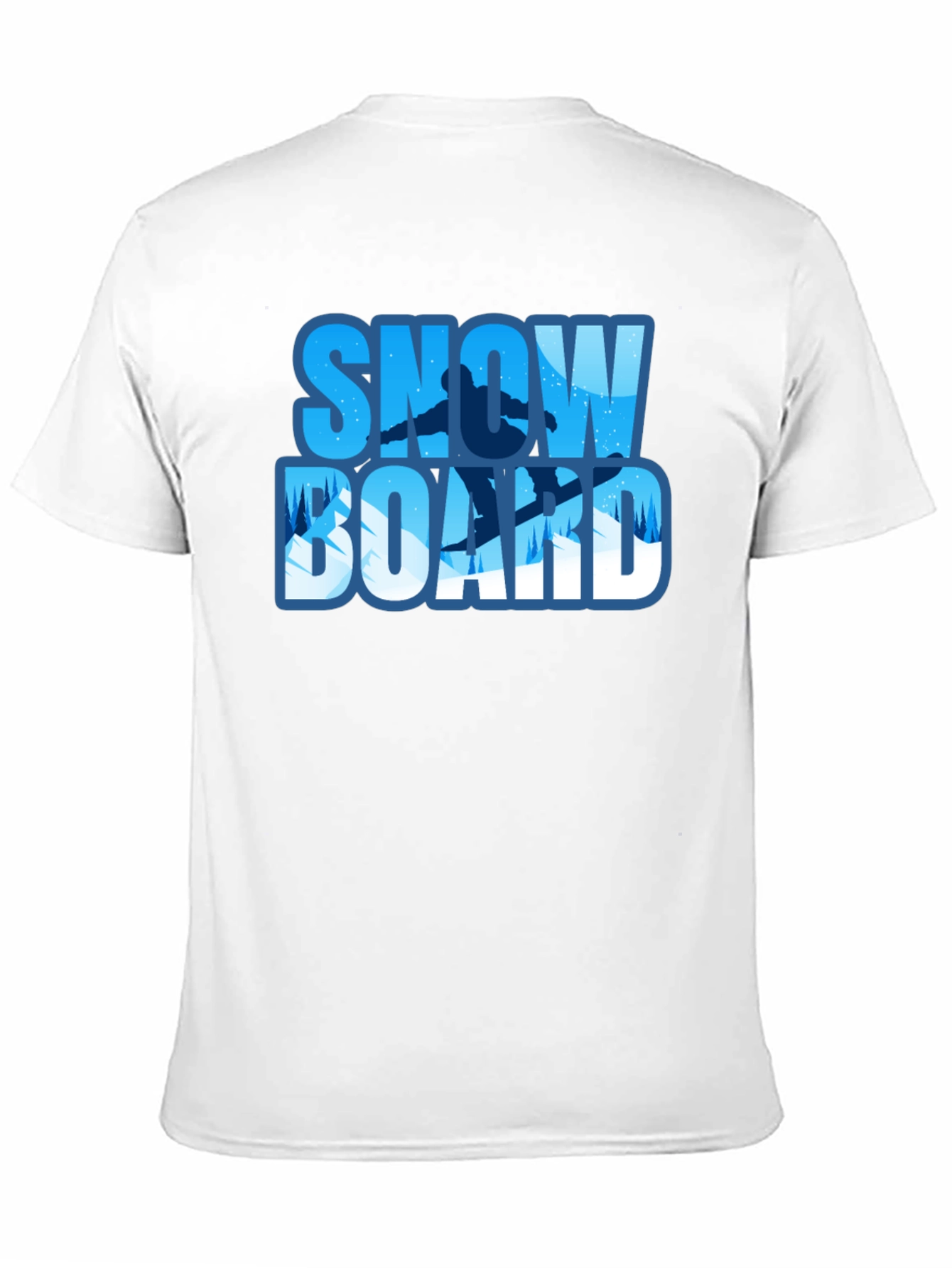 Snowboard Graphic Tee - Black Winter Sport Shirt