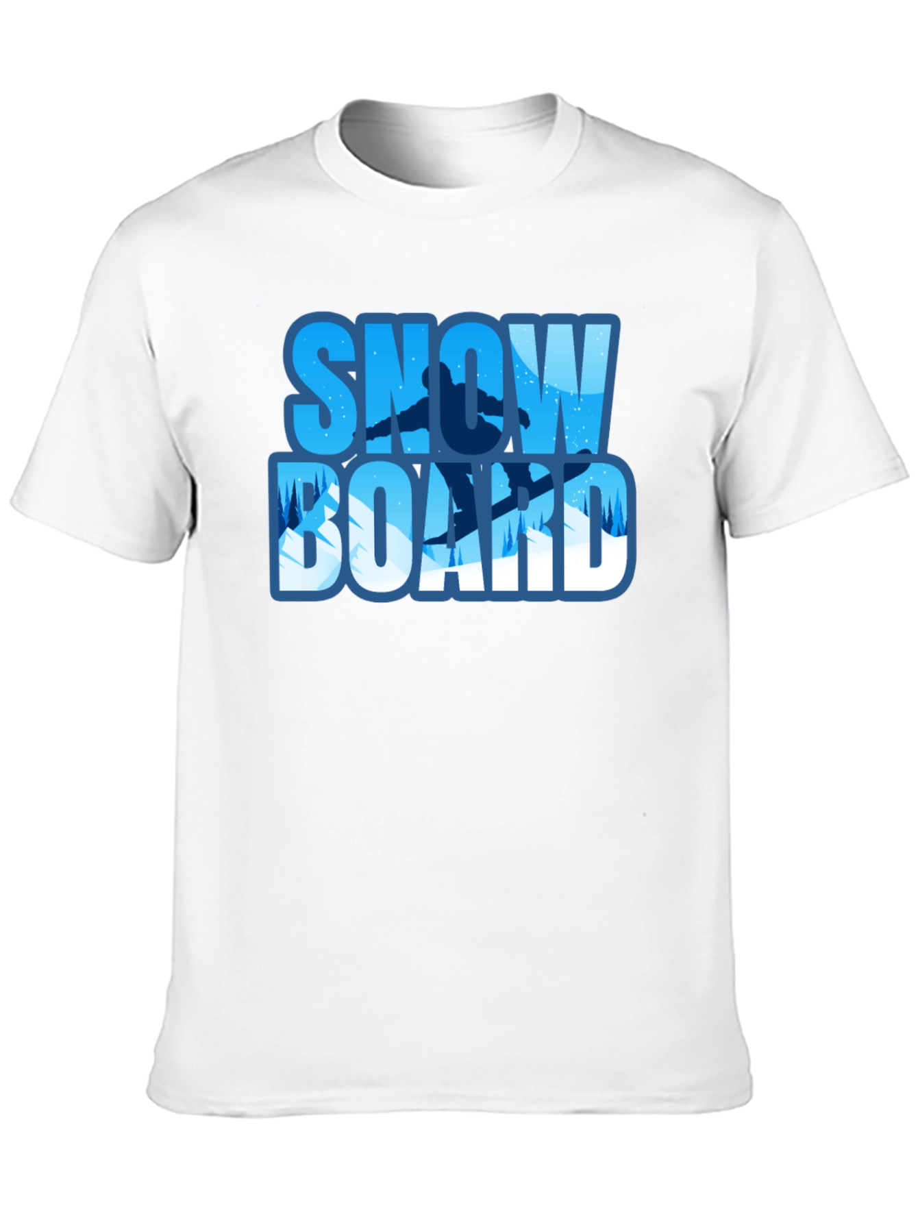 Snowboard Graphic Tee - Black Winter Sport Shirt