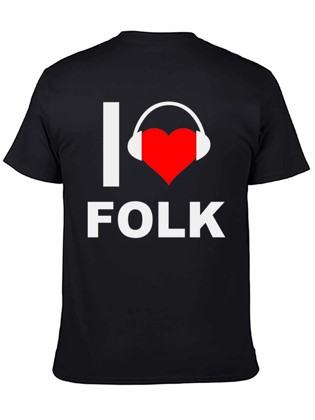 I Heart Folk Music Graphic Tee