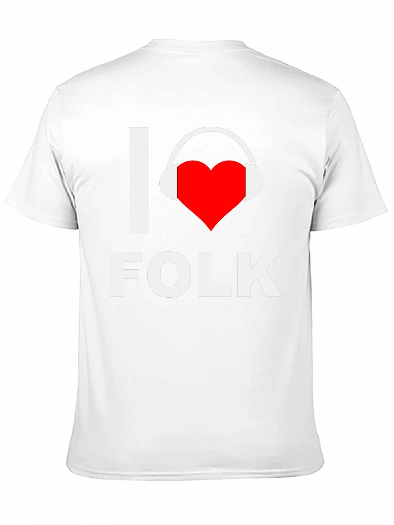 I Heart Folk Music Graphic Tee
