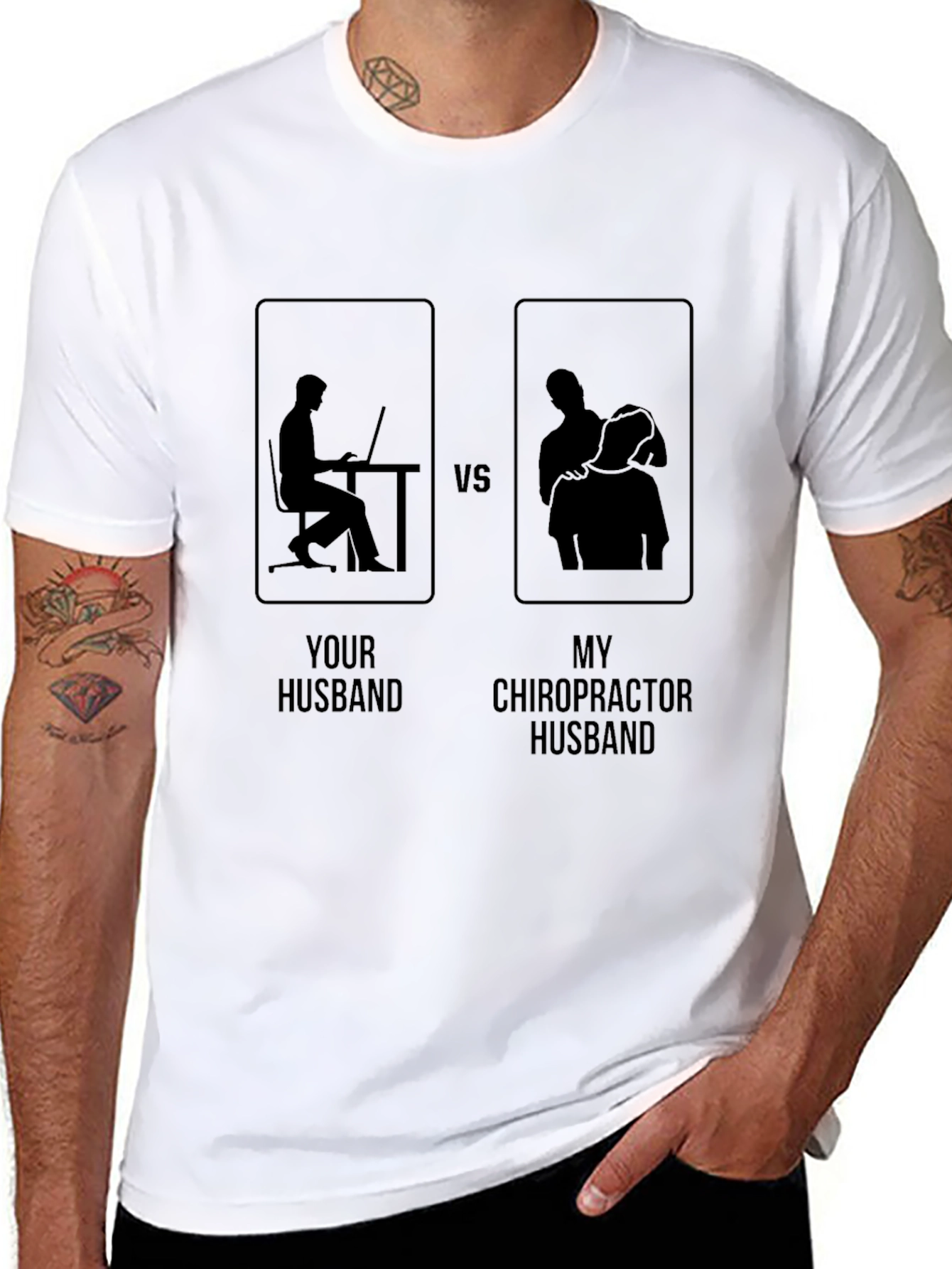 Chiropractor Husband Graphic Tee