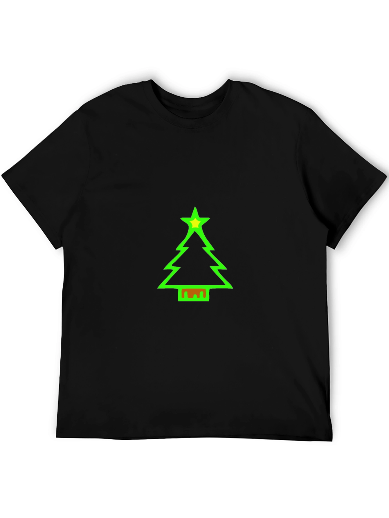 Festive Christmas Tree Graphic Tee - Holiday Cheer