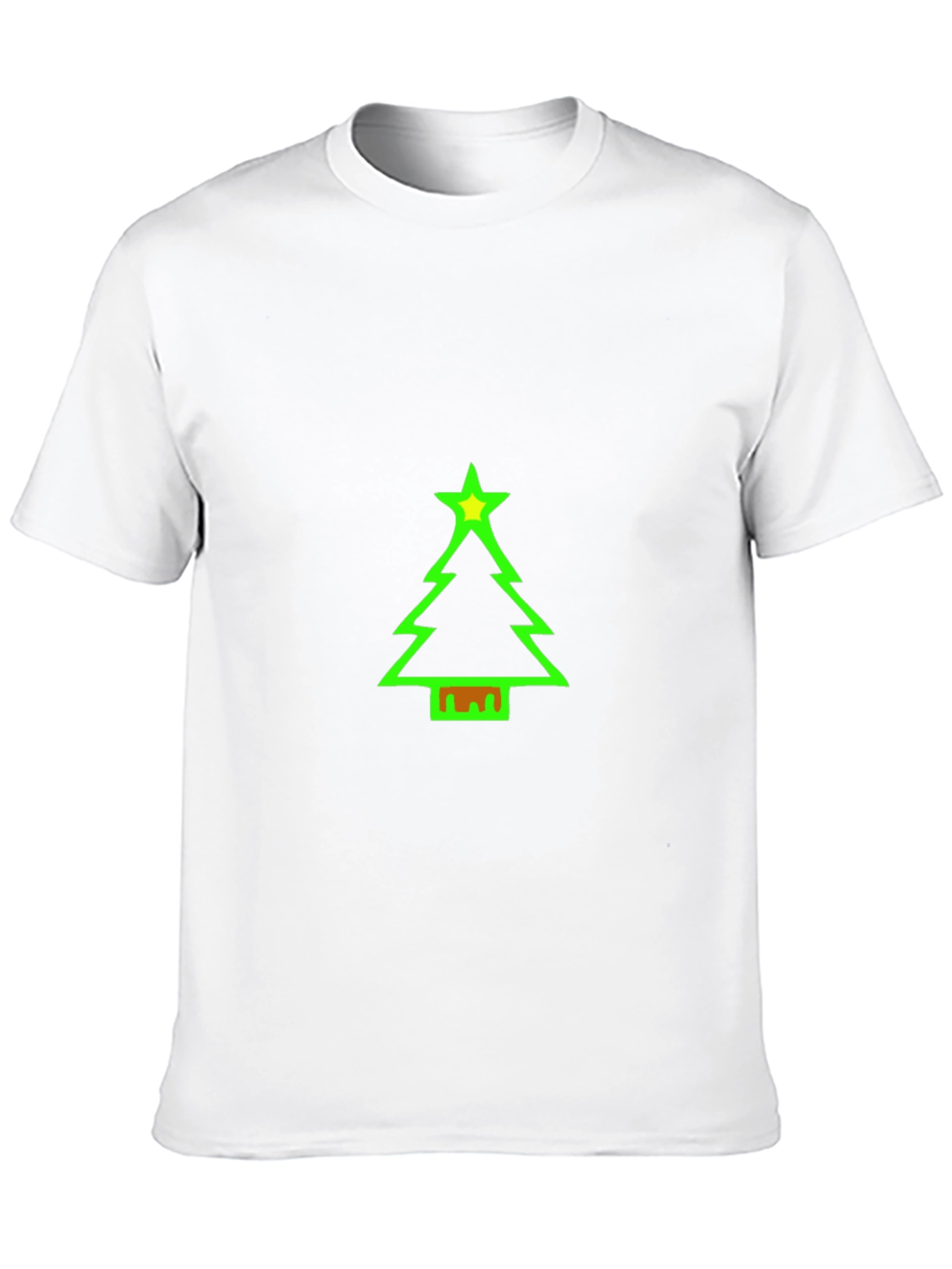 Festive Christmas Tree Graphic Tee - Holiday Cheer