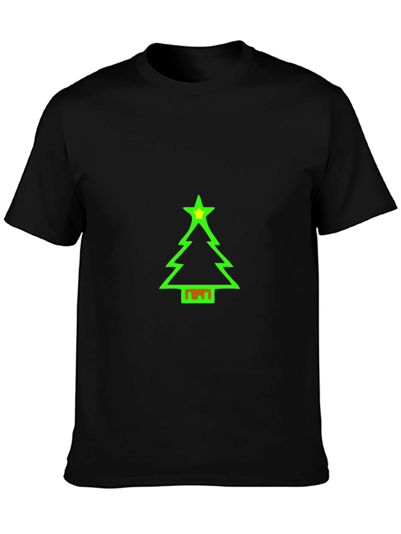Festive Christmas Tree Graphic Tee - Holiday Cheer