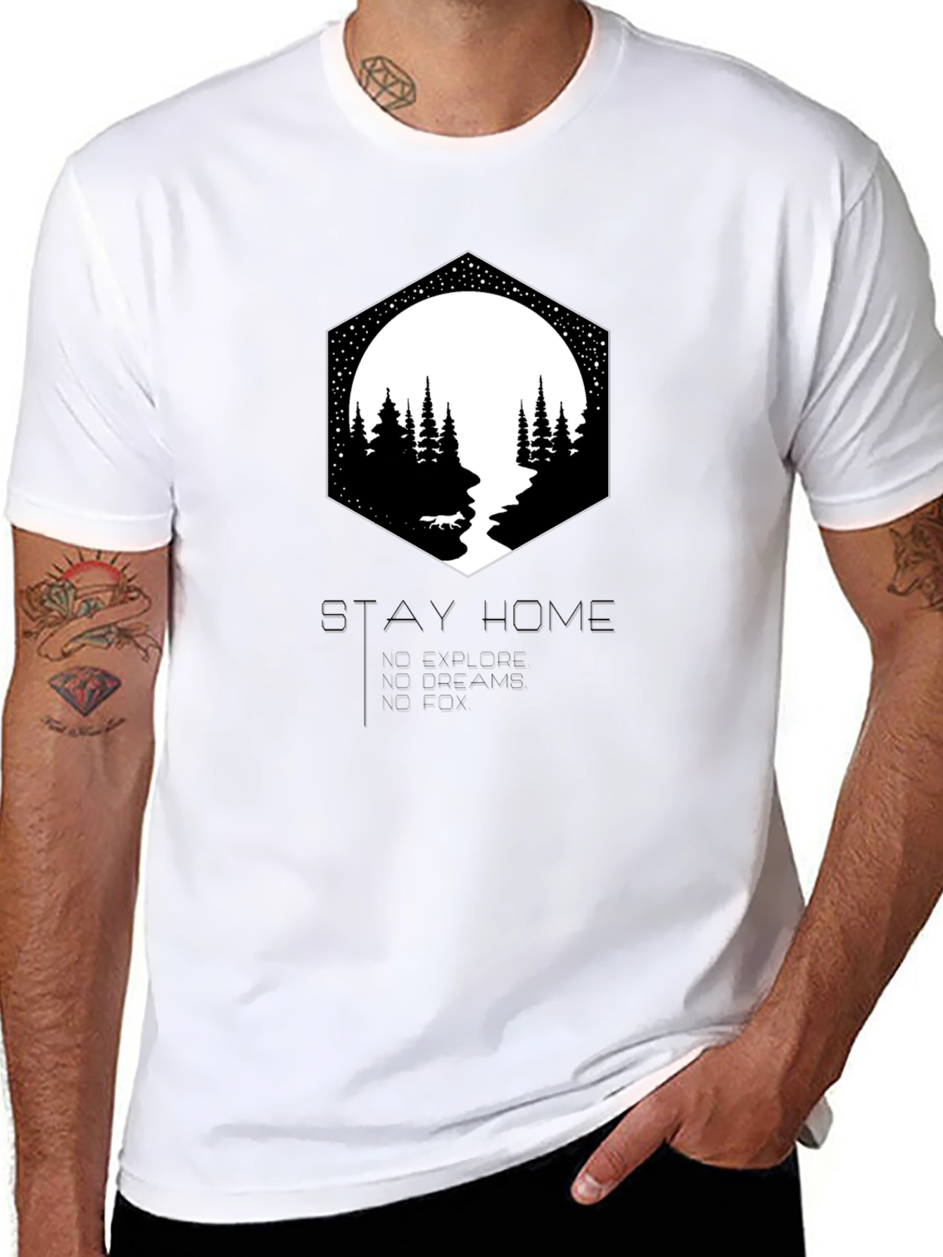 Stay Home Nature Graphic Tee