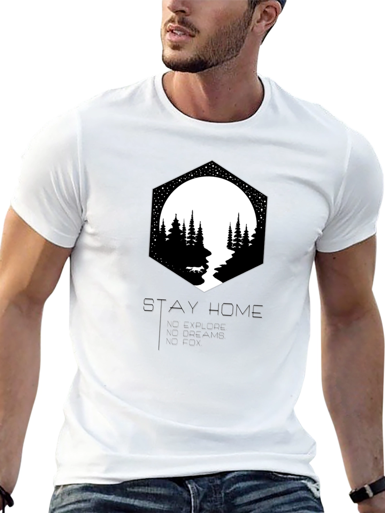 Stay Home Nature Graphic Tee