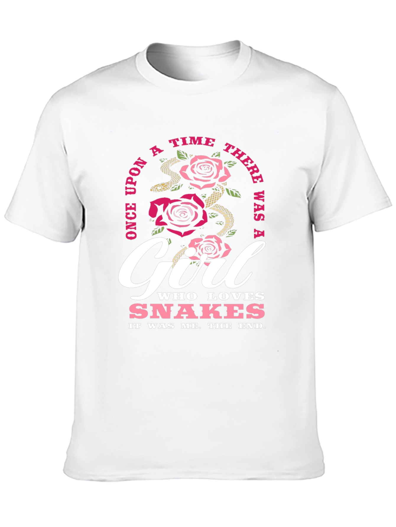 Girl Who Loves Snakes Black T-Shirt