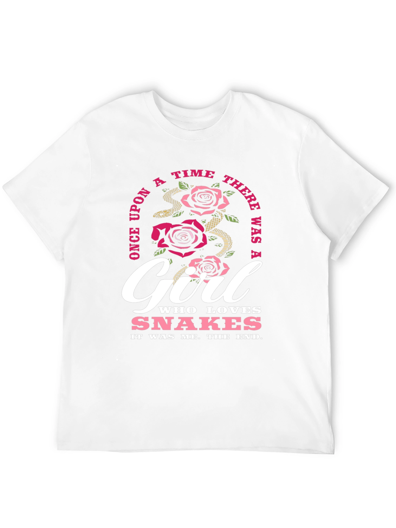 Girl Who Loves Snakes Black T-Shirt