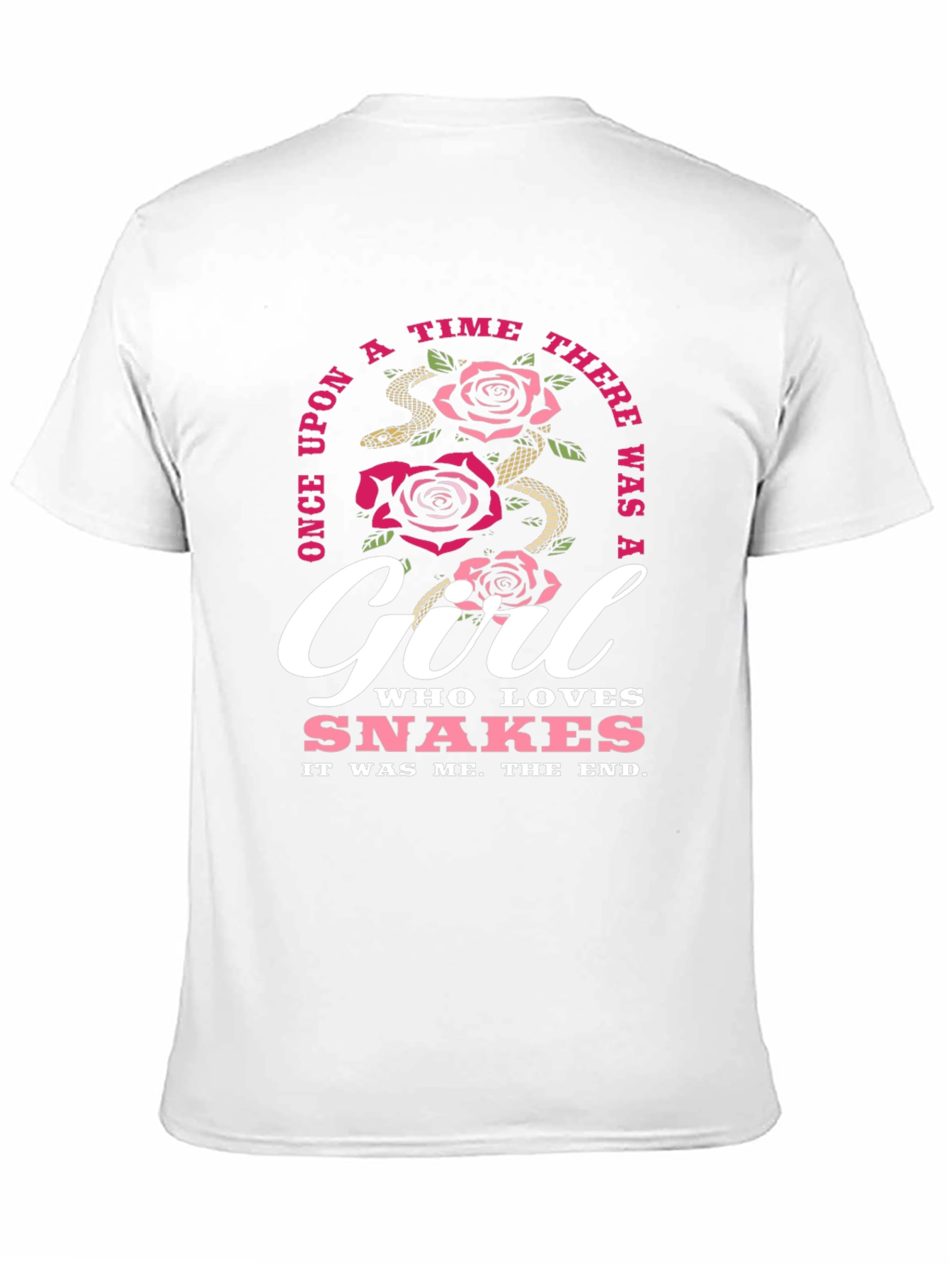 Girl Who Loves Snakes Black T-Shirt