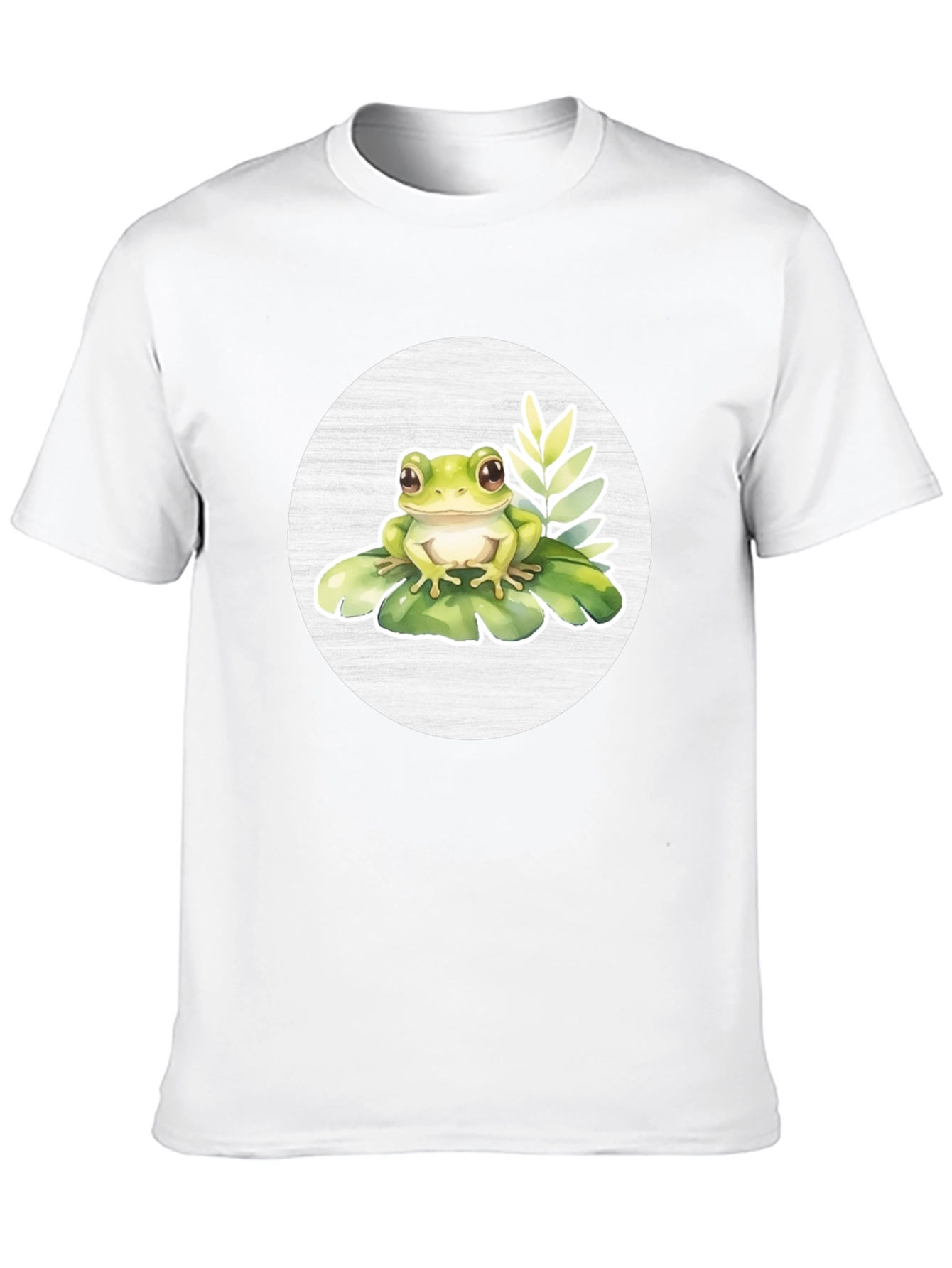 Frog on Lily Pad Graphic T-Shirt