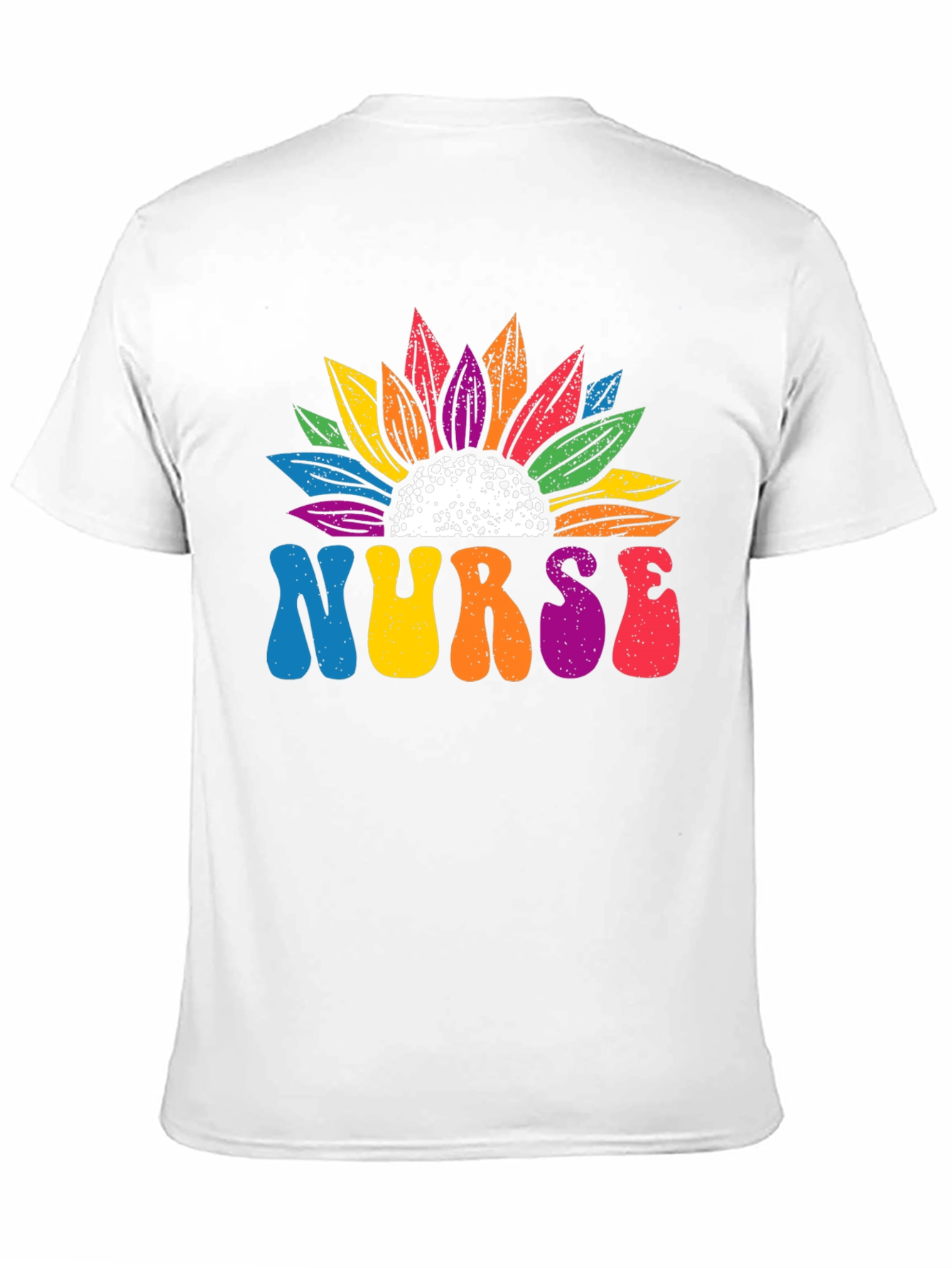 Nurse Rainbow Sunflower T-Shirt