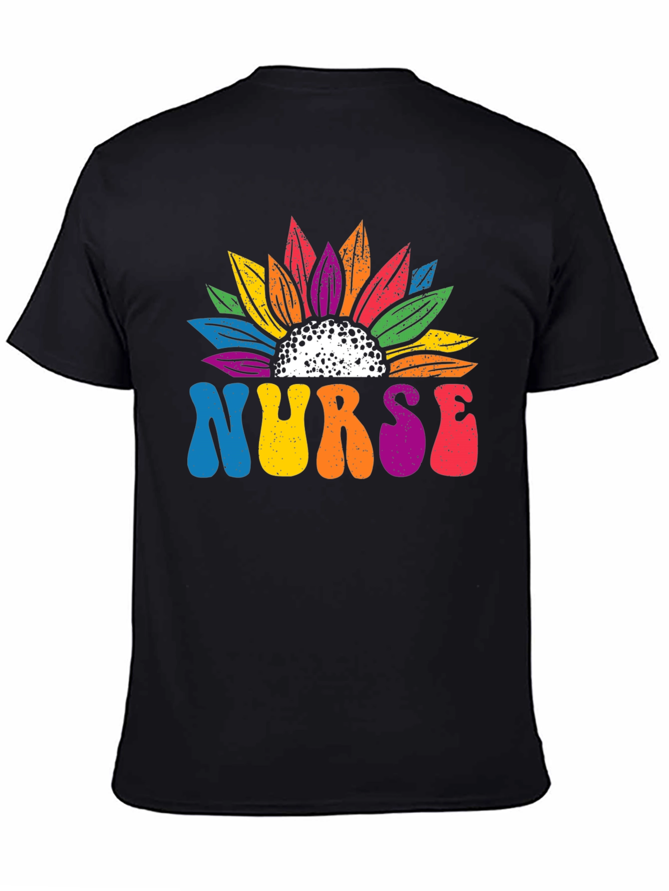 Nurse Rainbow Sunflower T-Shirt