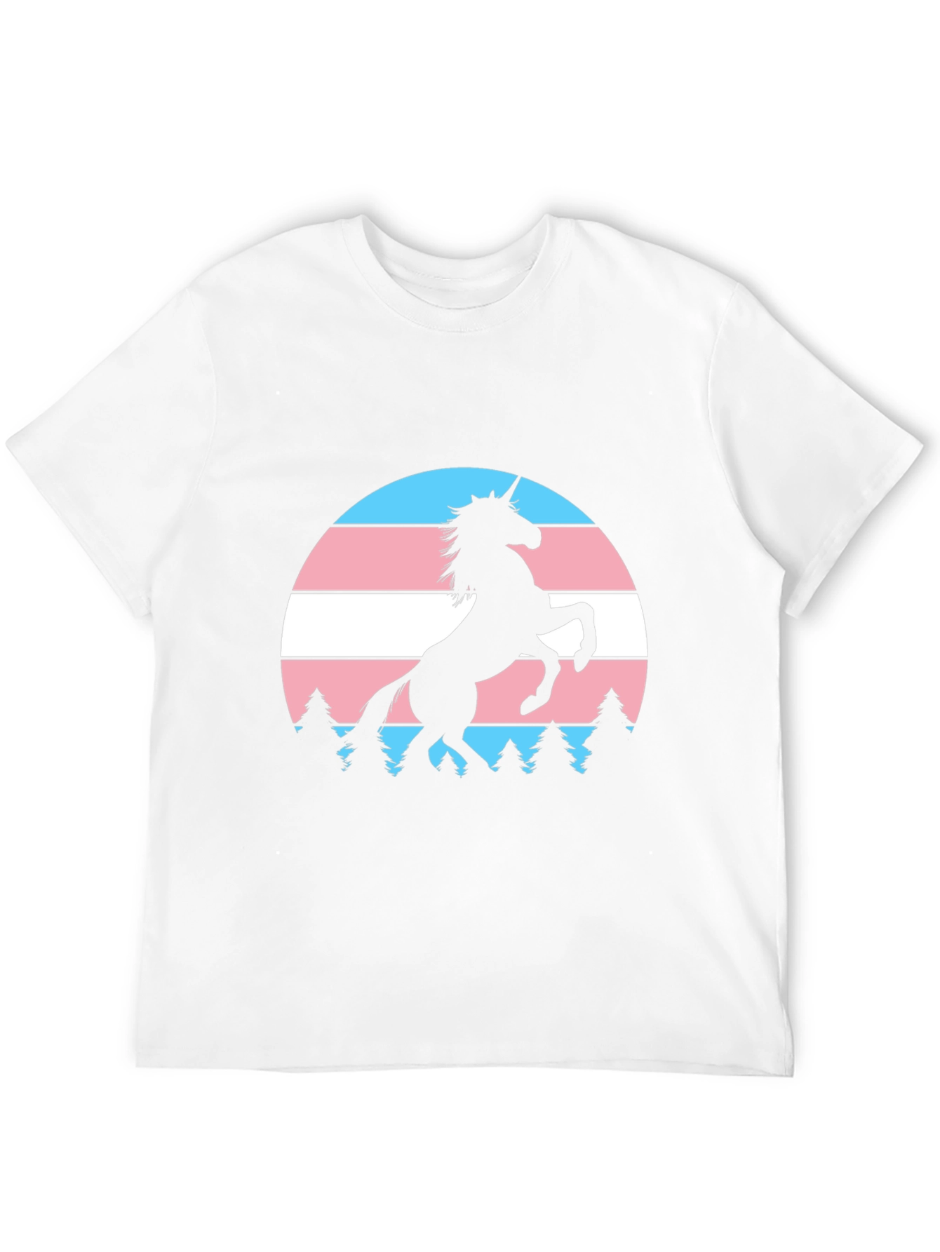Trans Pride Unicorn T-Shirt - Black