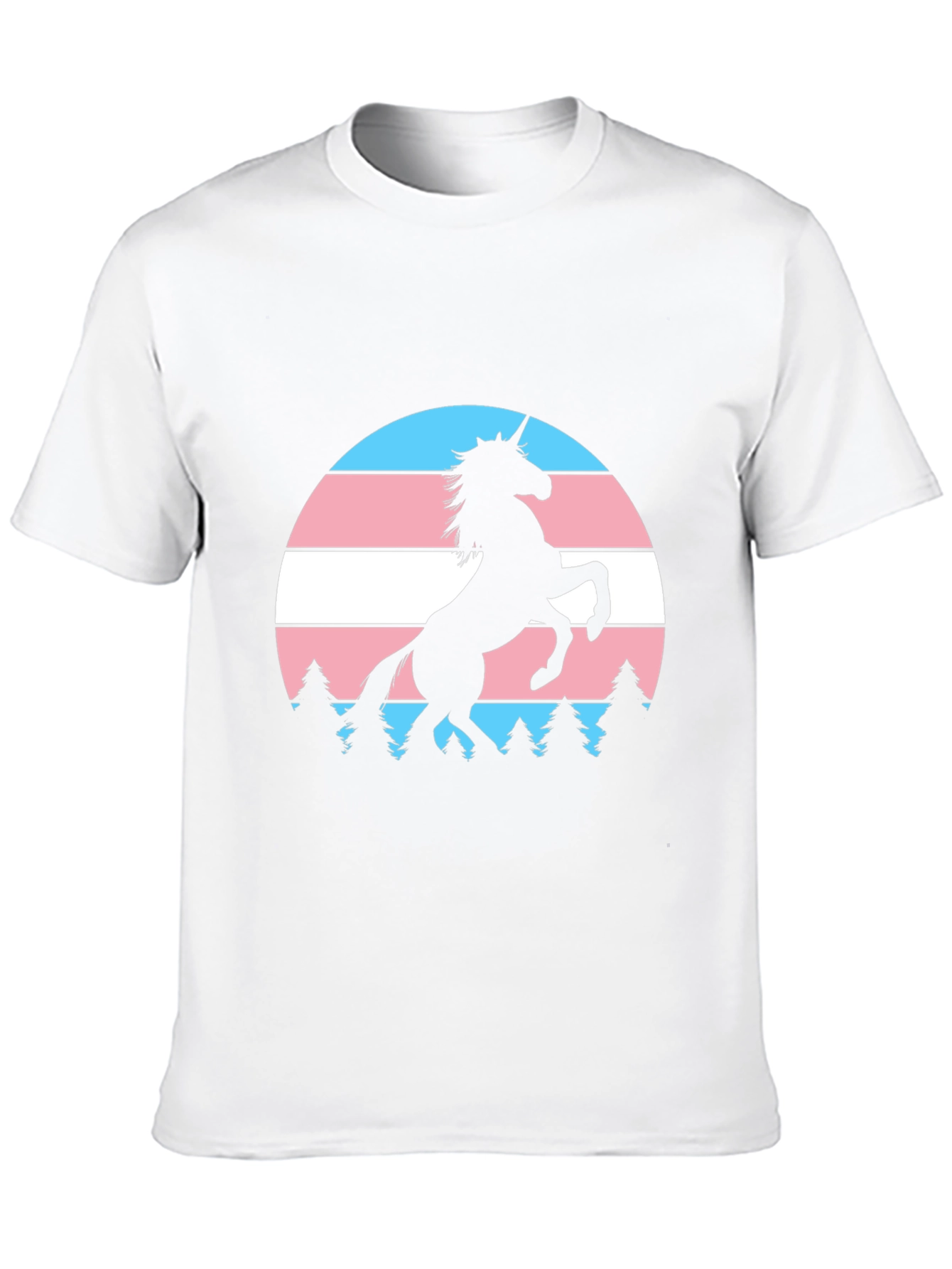 Trans Pride Unicorn T-Shirt - Black