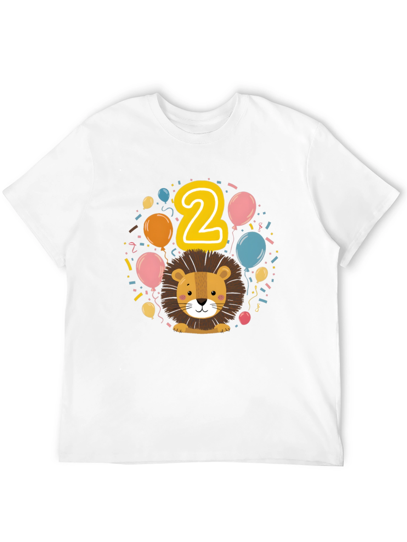 Kids 2nd Birthday Lion T-Shirt