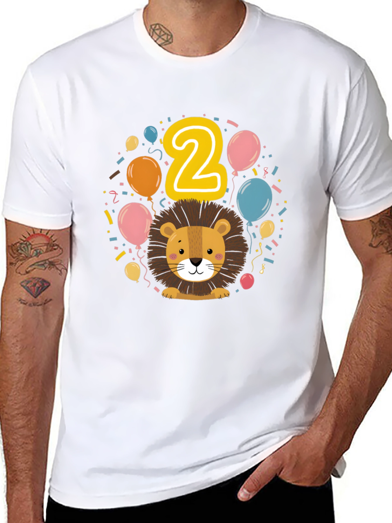 Kids 2nd Birthday Lion T-Shirt