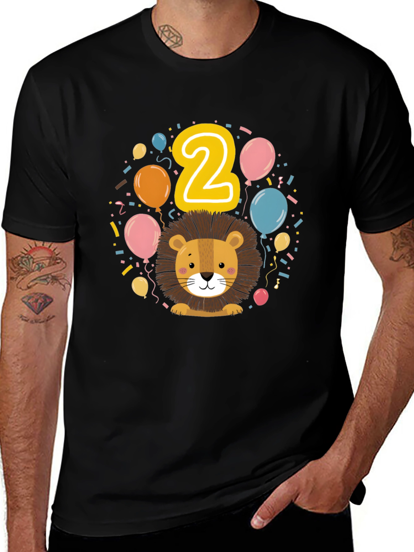 Kids 2nd Birthday Lion T-Shirt