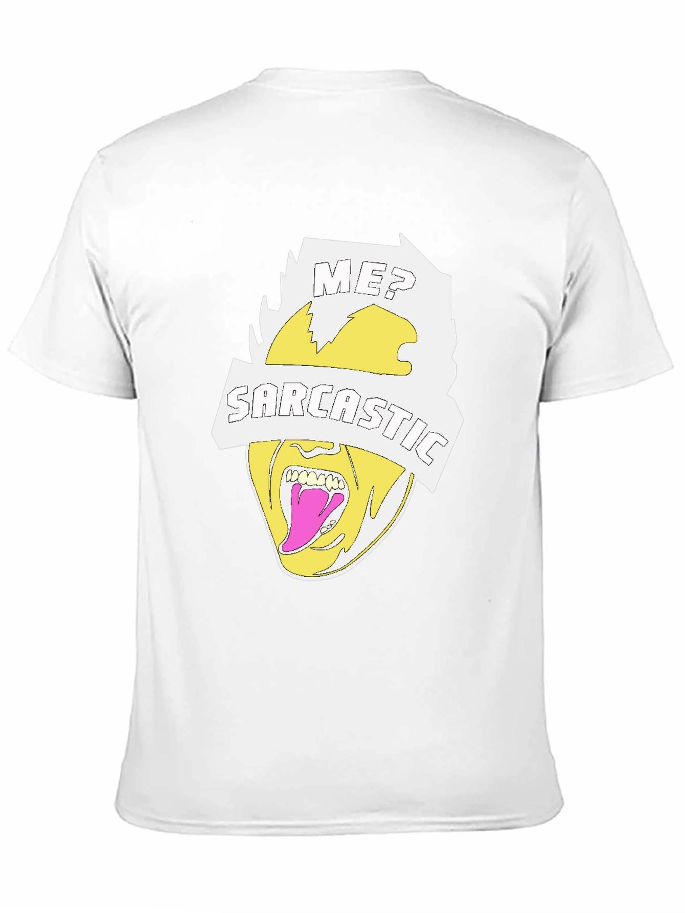Sarcastic Graphic Tee - Black Crew Neck T-Shirt