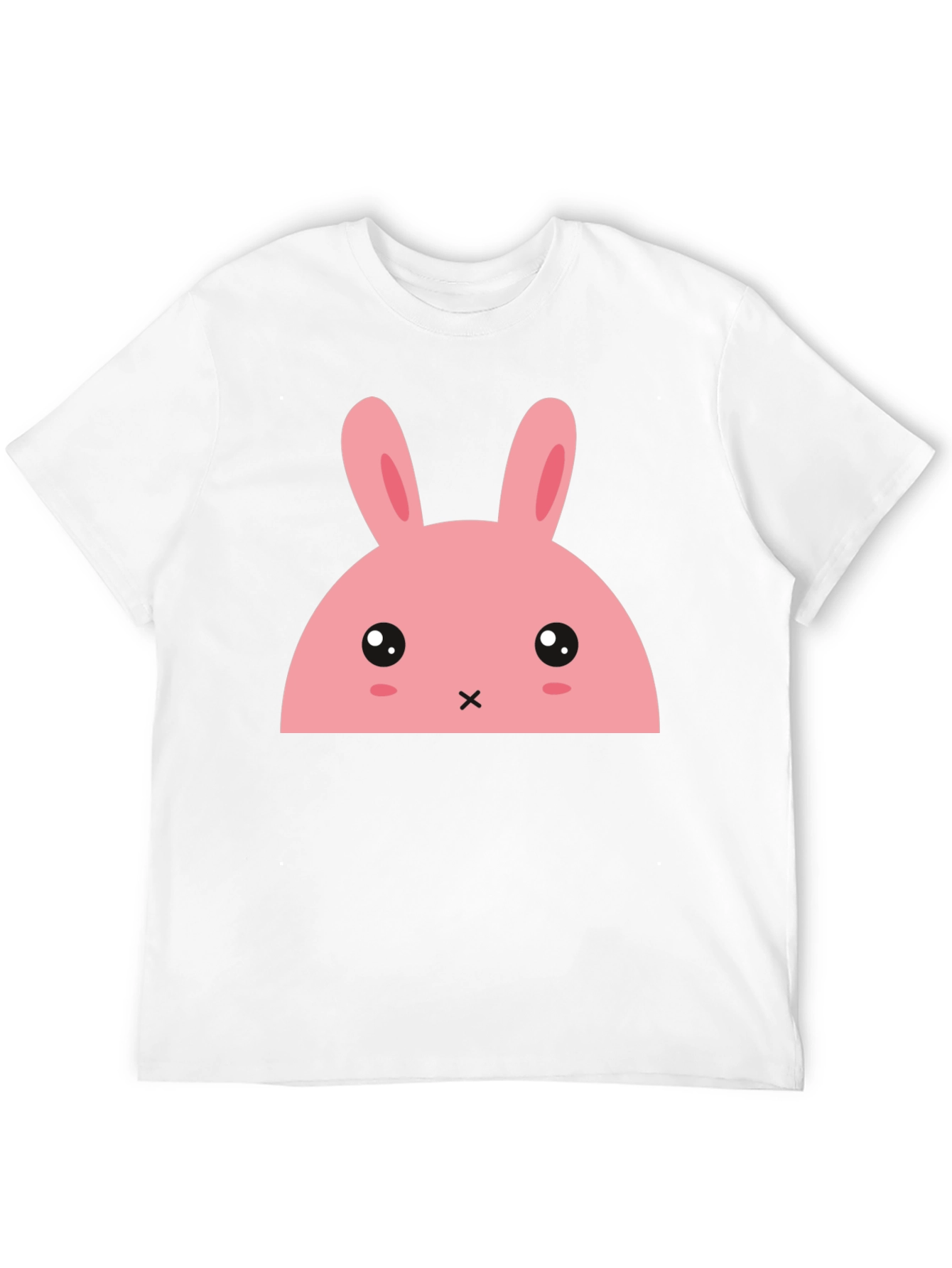 Kawaii Bunny Graphic Tee - Black T-Shirt