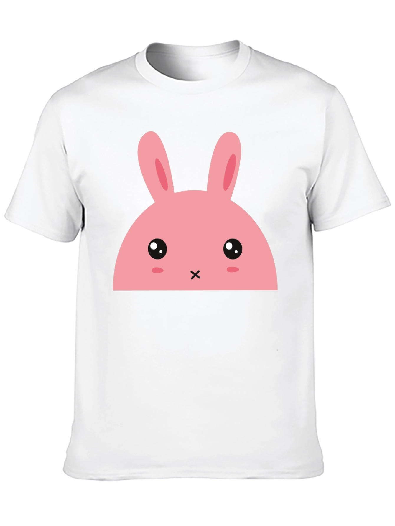 Kawaii Bunny Graphic Tee - Black T-Shirt
