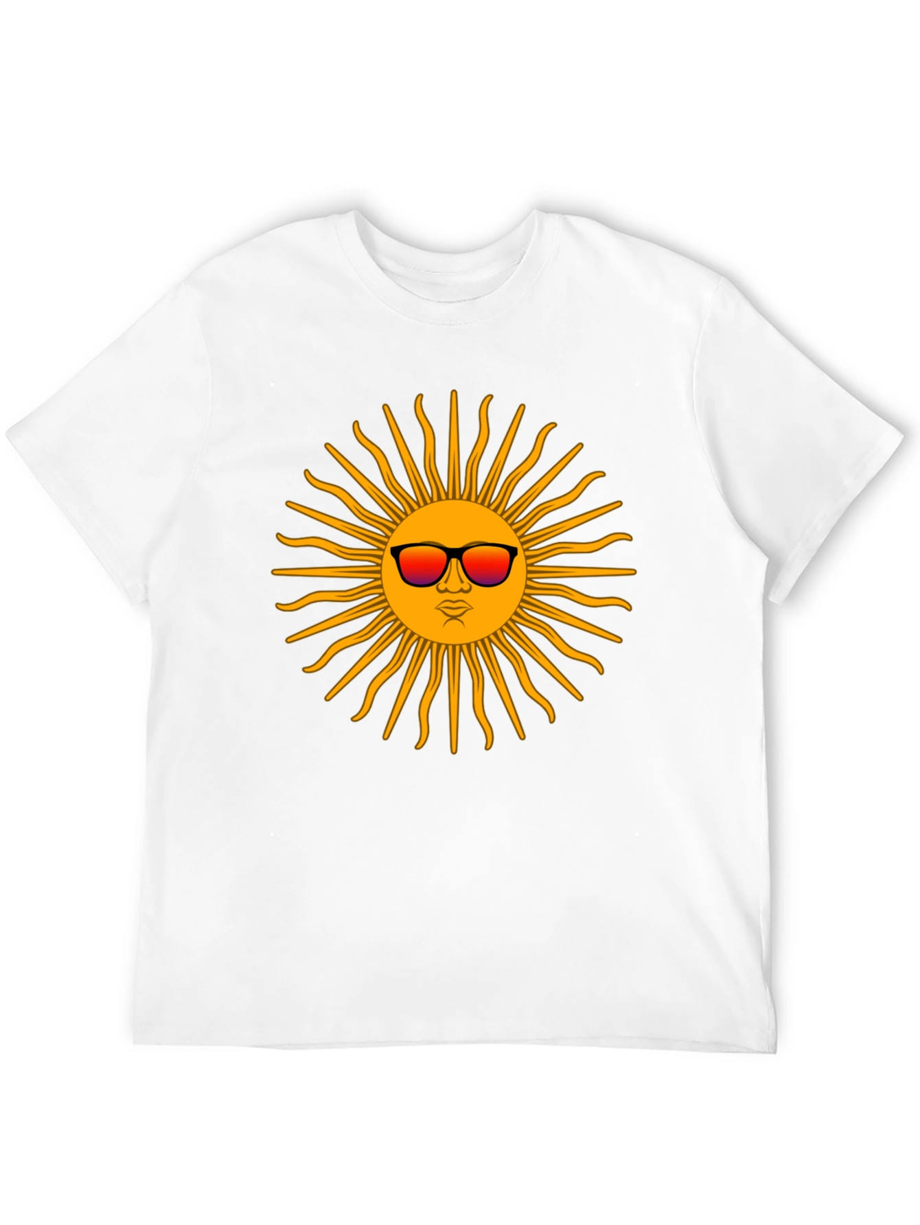 Cool Sun Graphic T-Shirt - Black Casual Tee
