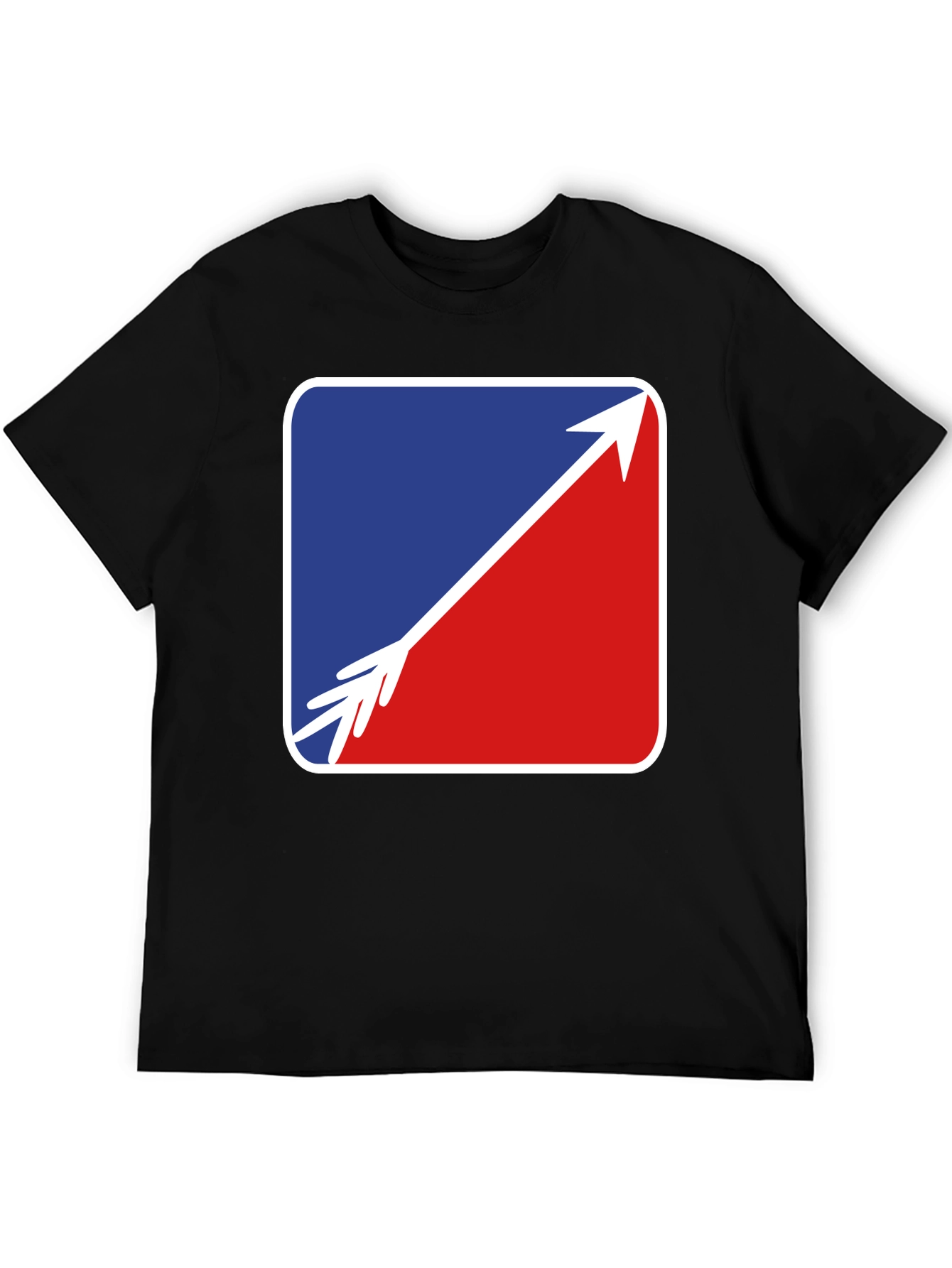 Arrow Graphic Tee - Stylish Black Casual Shirt