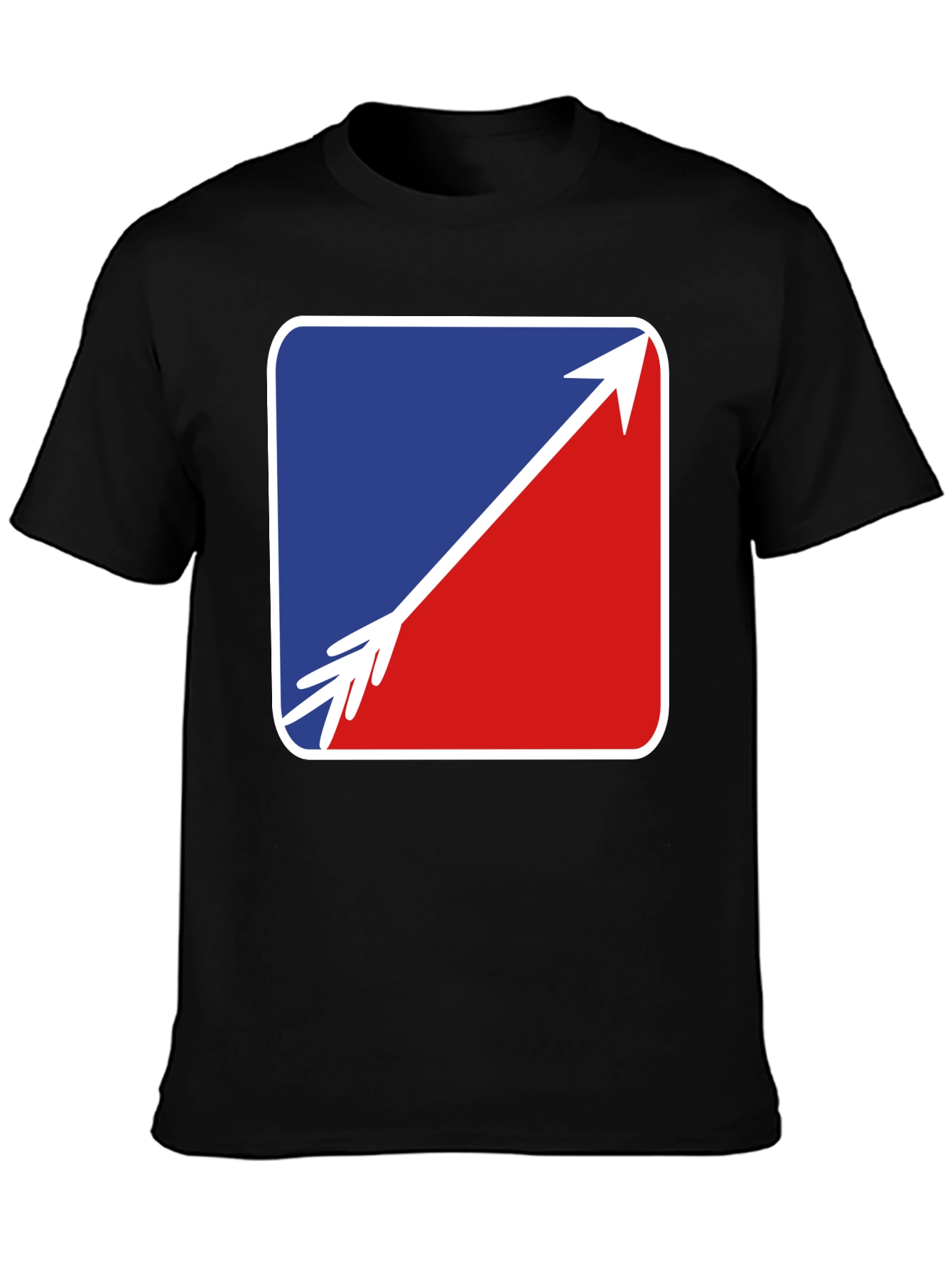 Arrow Graphic Tee - Stylish Black Casual Shirt