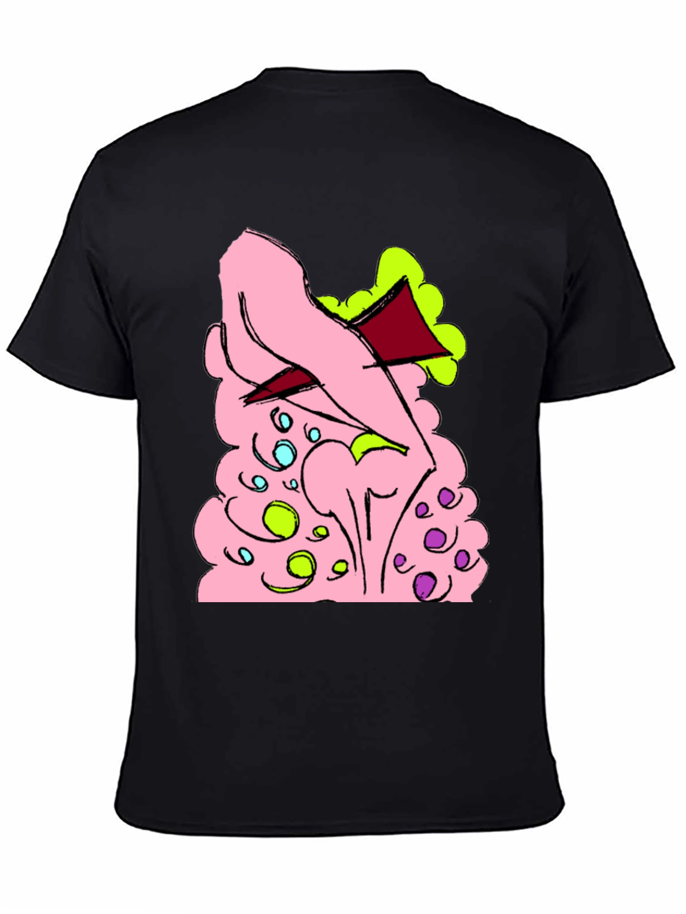 Cartoon Style Graphic T-Shirt