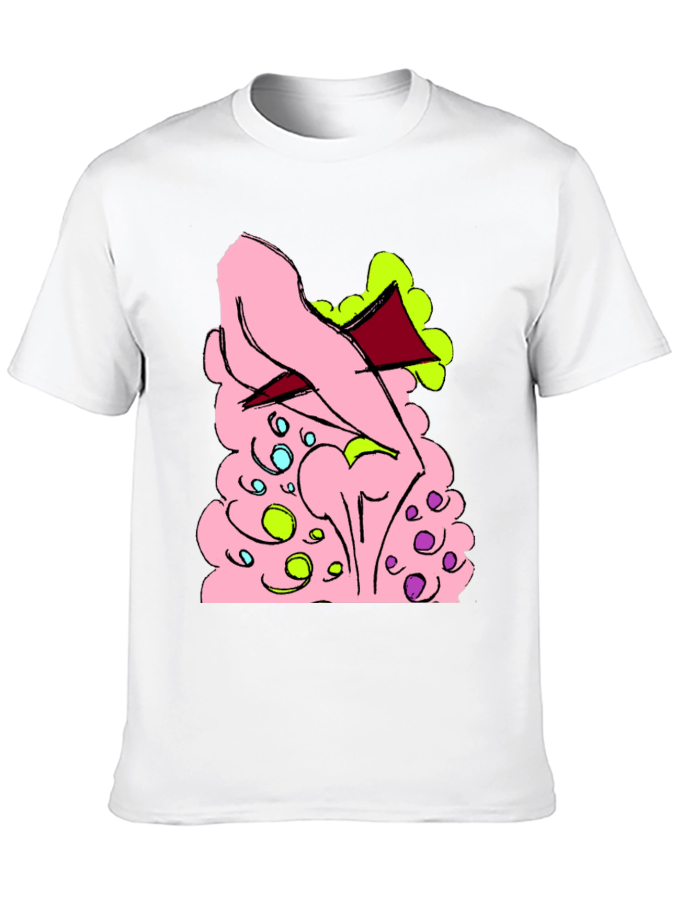 Cartoon Style Graphic T-Shirt