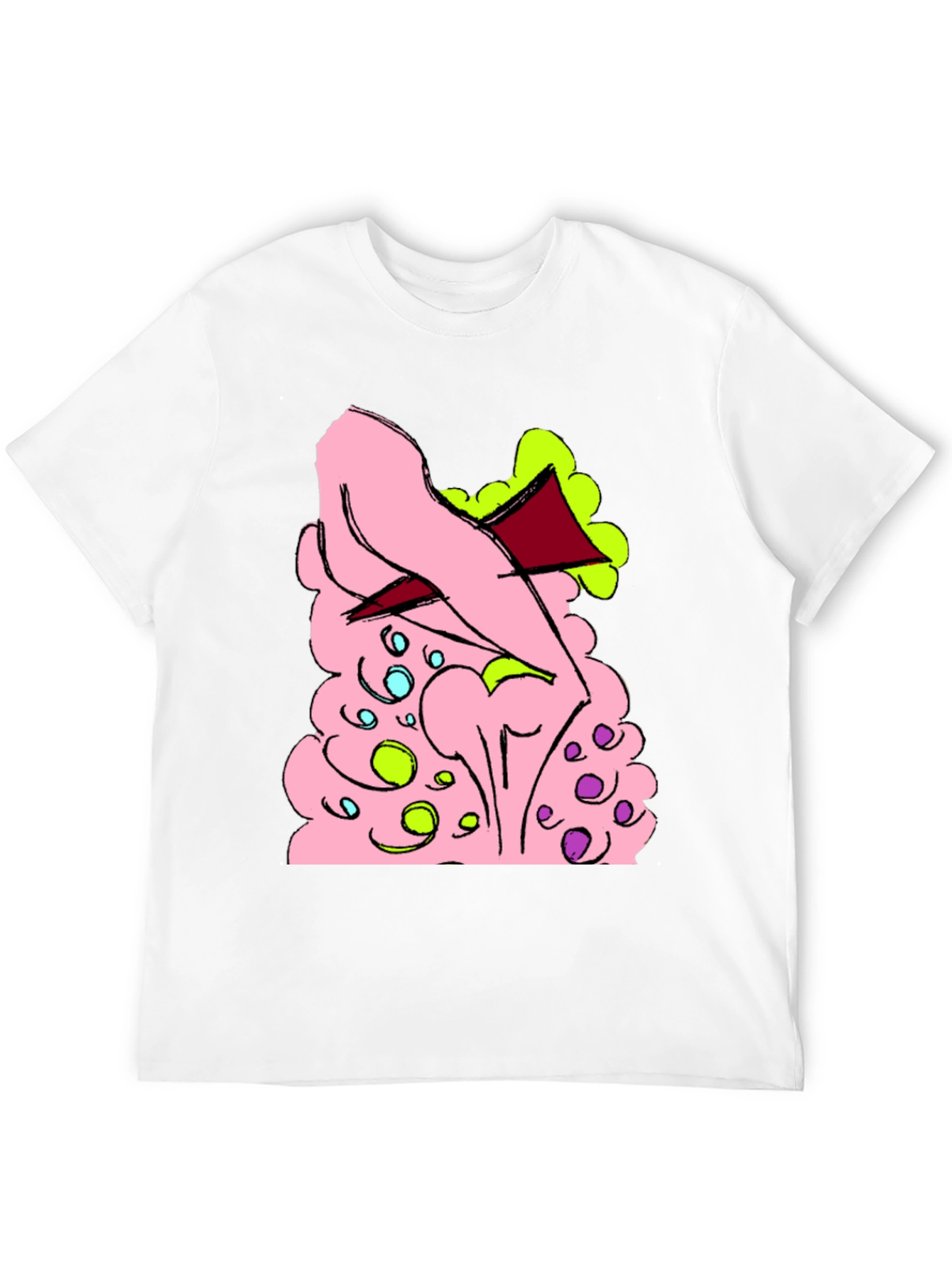 Cartoon Style Graphic T-Shirt