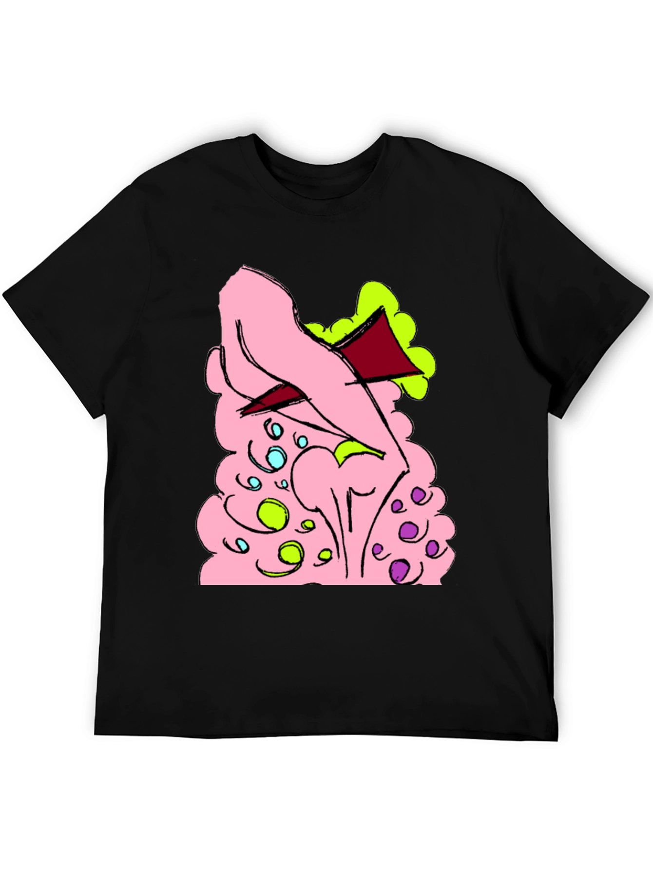 Cartoon Style Graphic T-Shirt