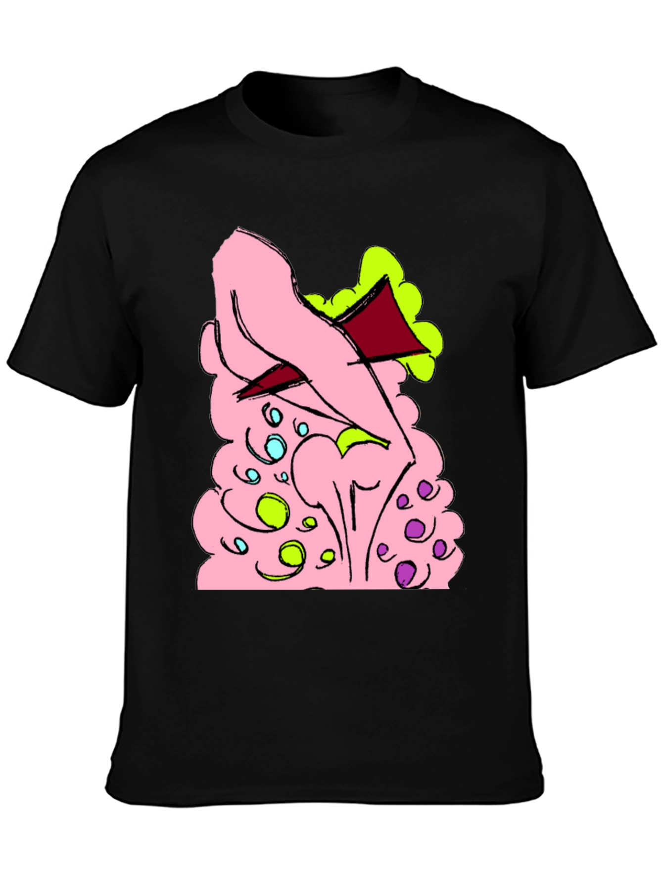 Cartoon Style Graphic T-Shirt