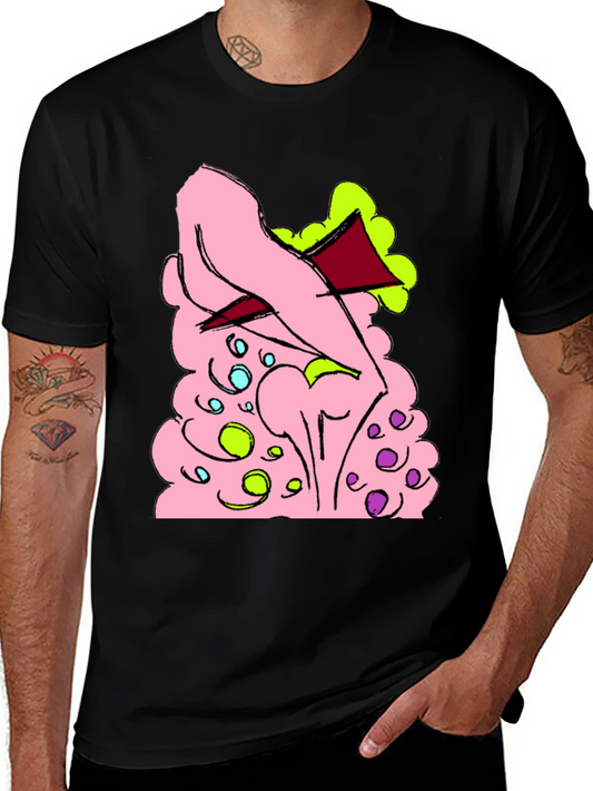 Cartoon Style Graphic T-Shirt