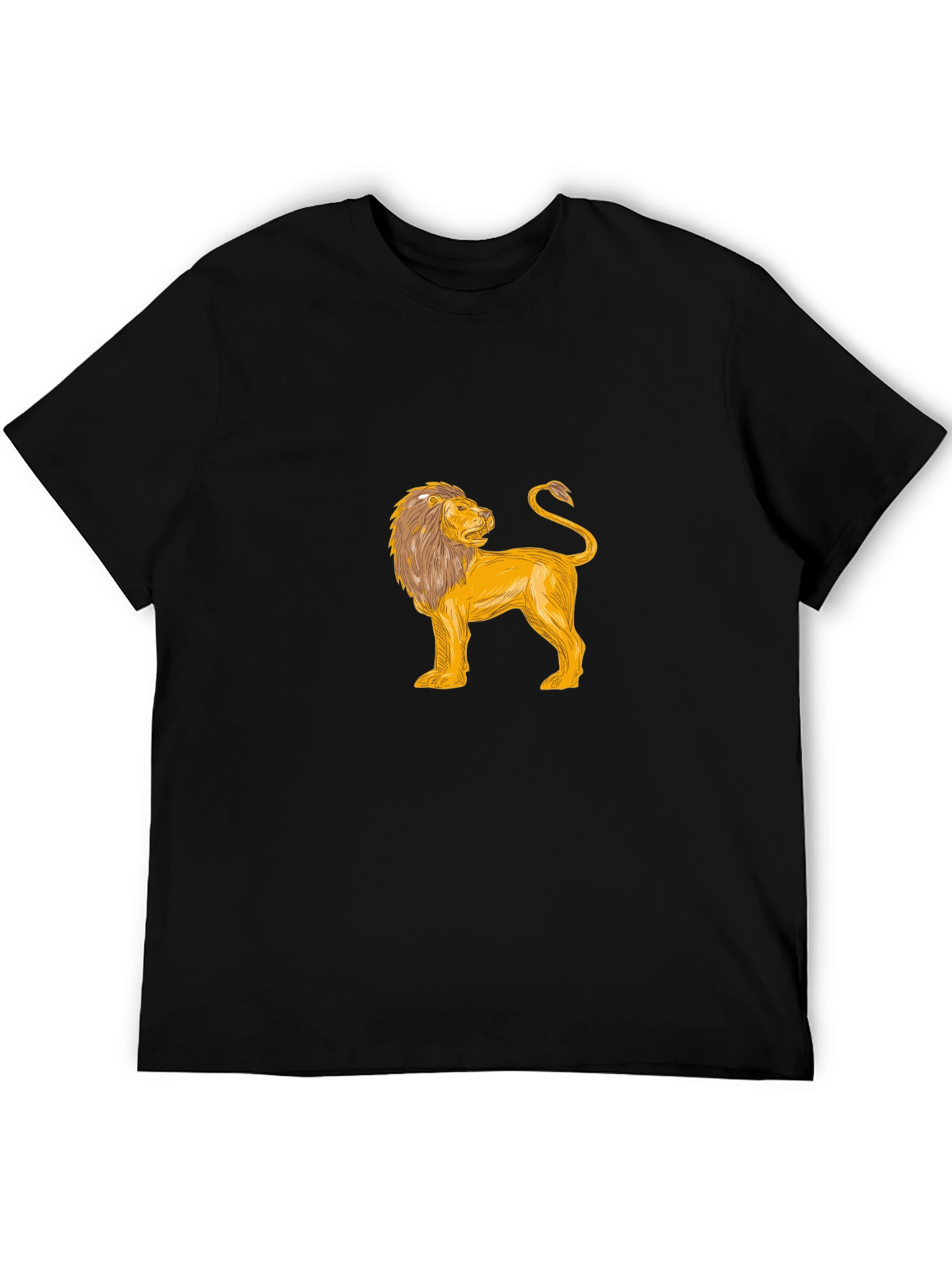 Black Lion Graphic Tee - Bold Style
