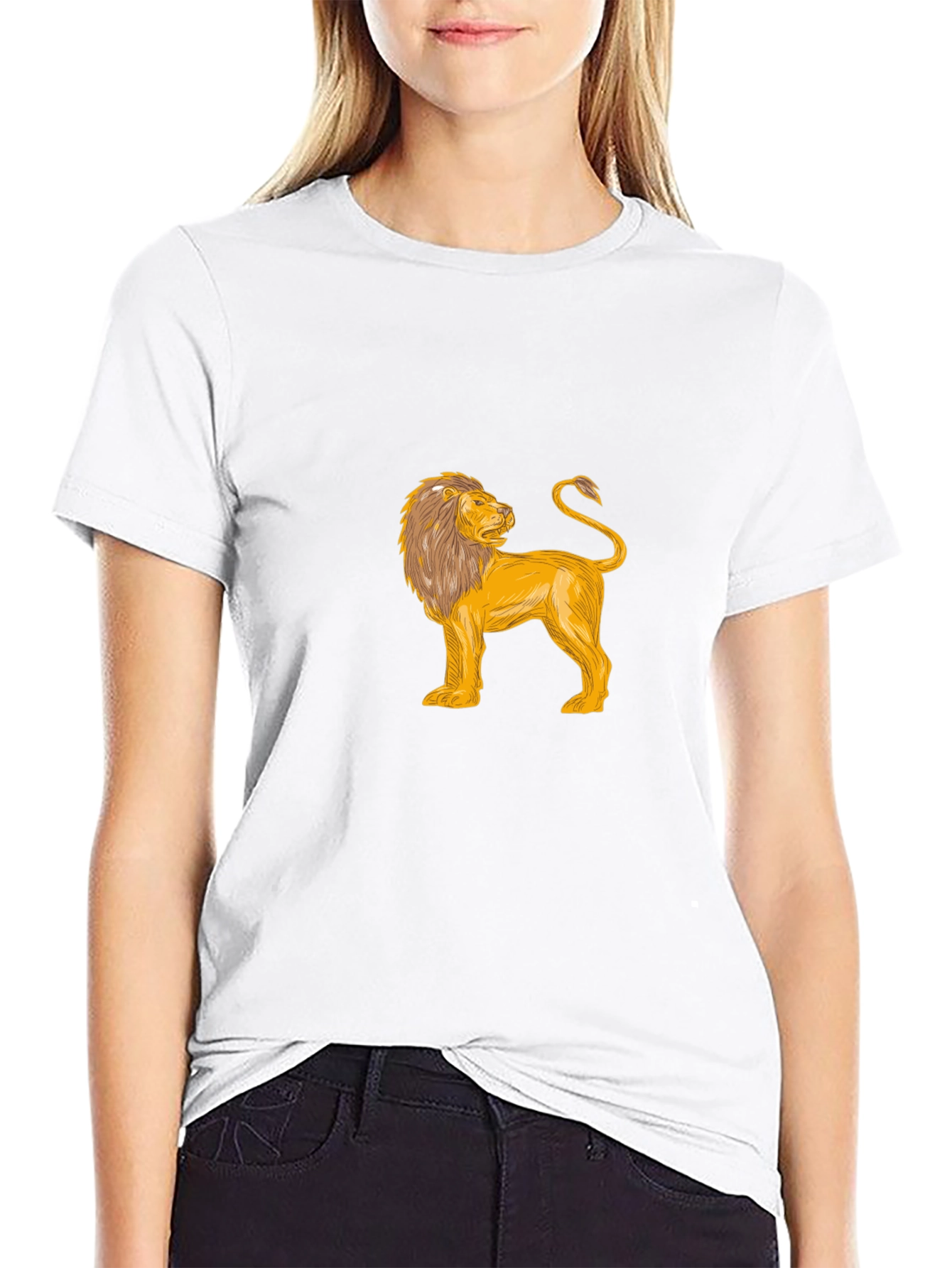 Black Lion Graphic Tee - Bold Style