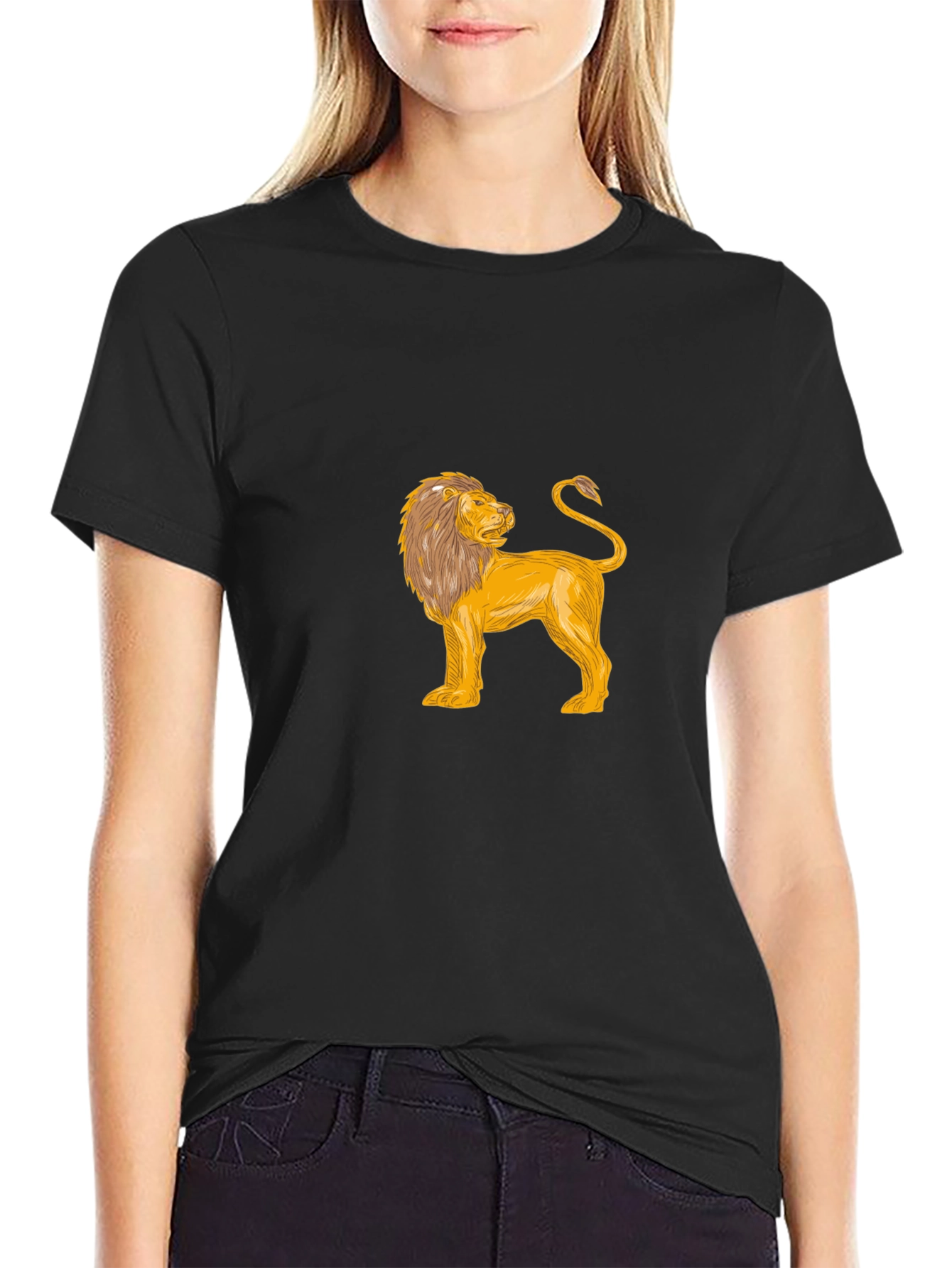 Black Lion Graphic Tee - Bold Style