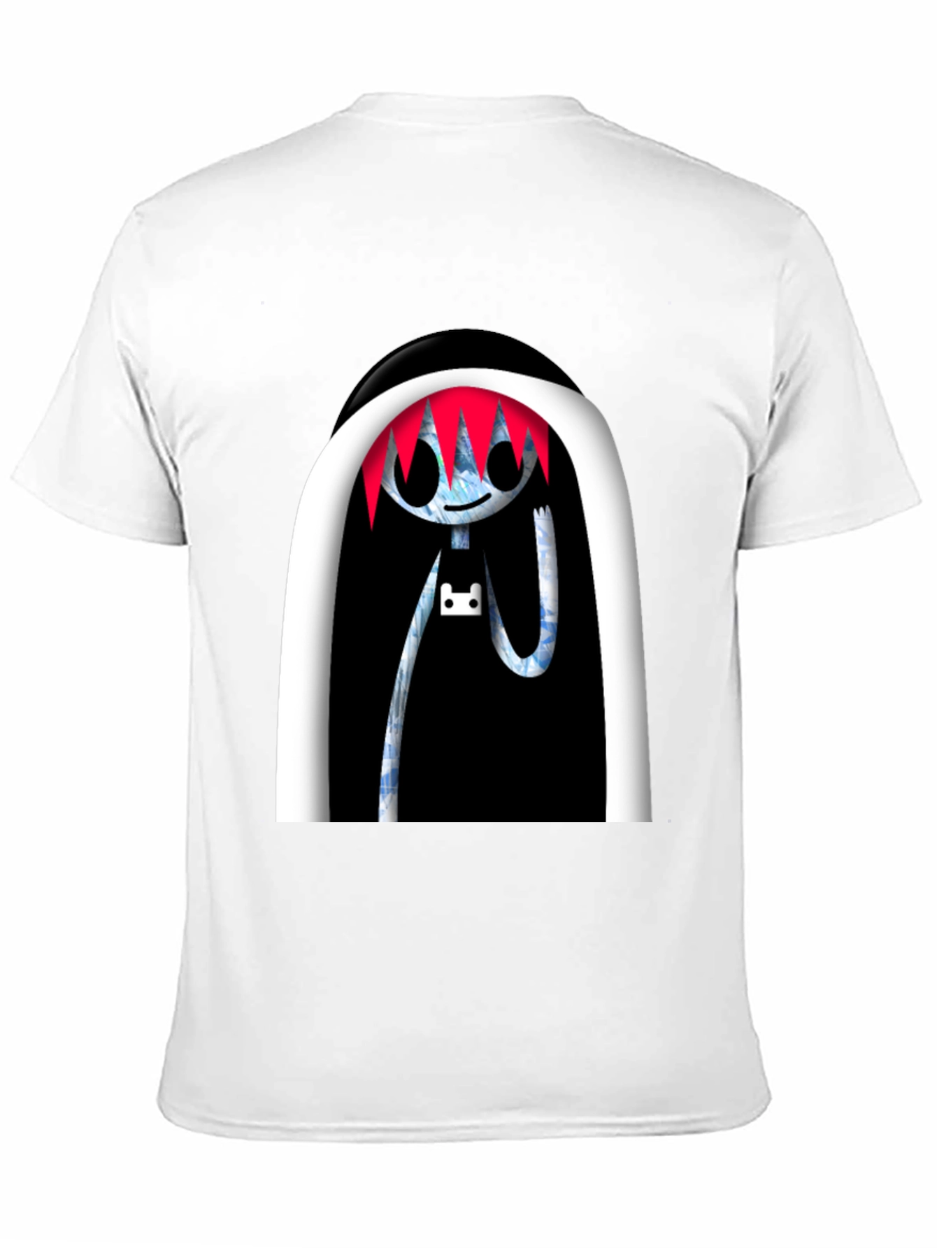 Cartoon Character Graphic Print Black Tee