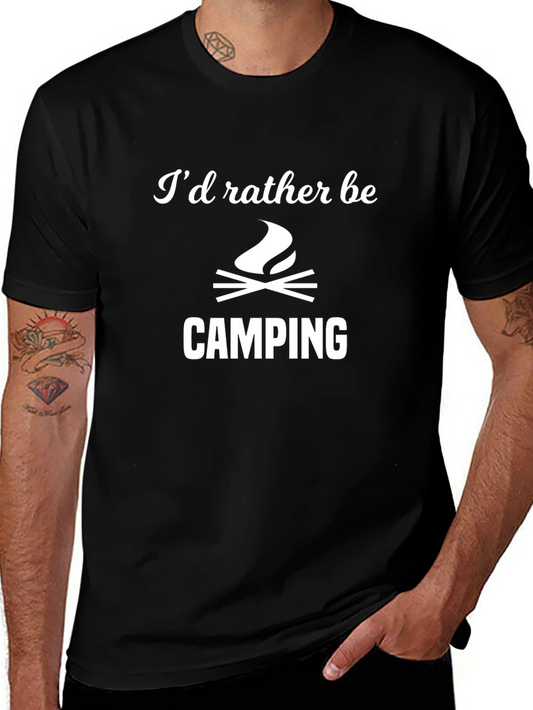 Camping T-Shirt - Id Rather Be Camping Tee