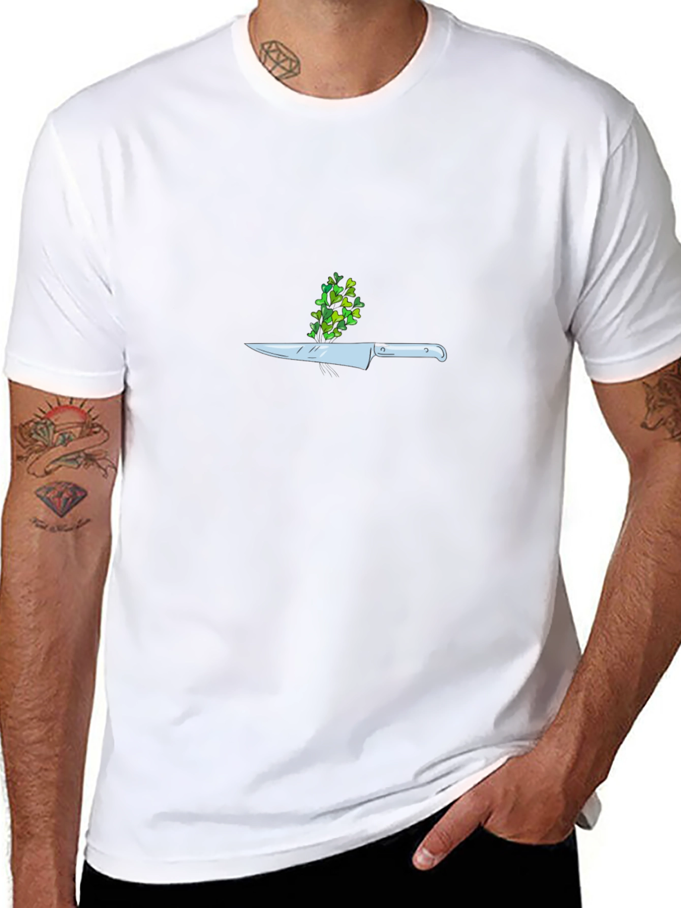 Chefs Knife T-Shirt - Foodie Fashion
