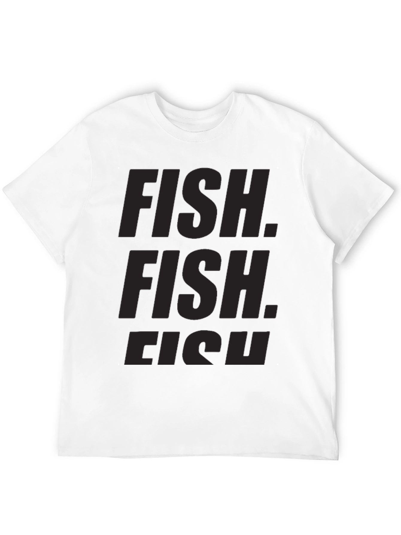 Black FISH Graphic Crew Neck T-Shirt