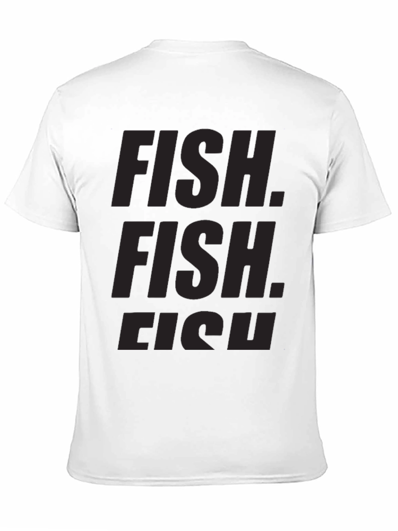 Black FISH Graphic Crew Neck T-Shirt