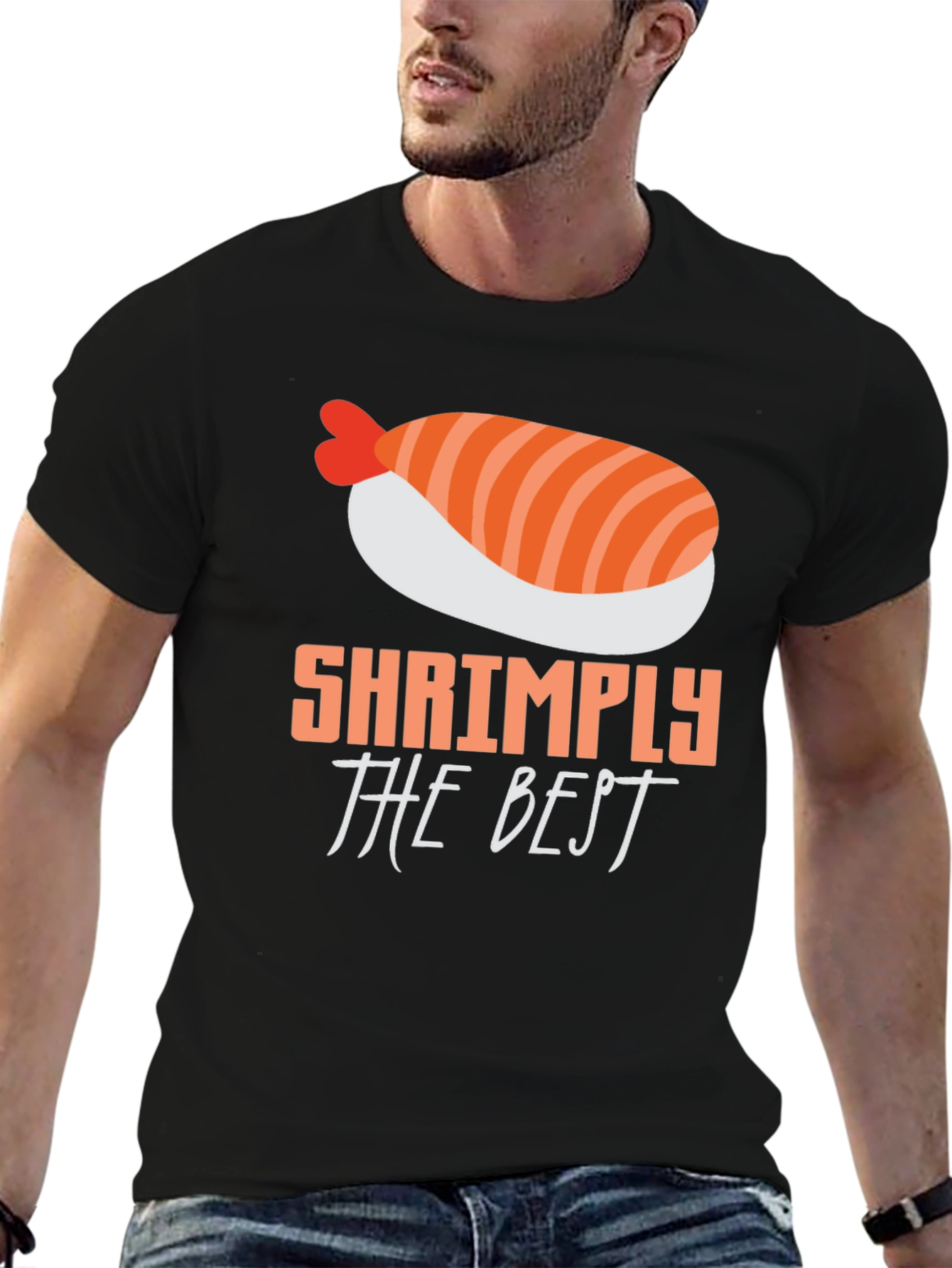 Shrimply The Best T-Shirt - Sushi Lover Tee