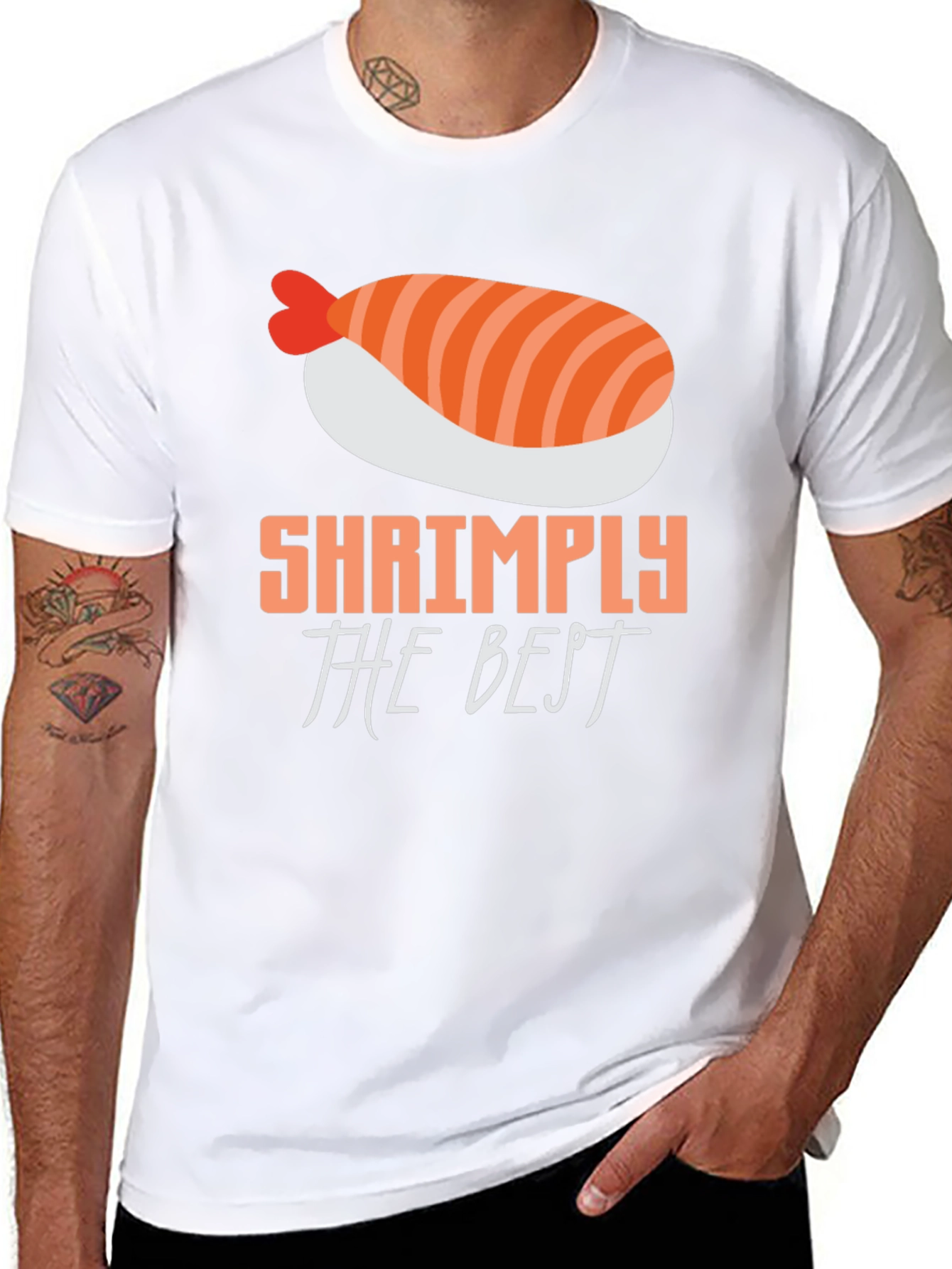 Shrimply The Best T-Shirt - Sushi Lover Tee