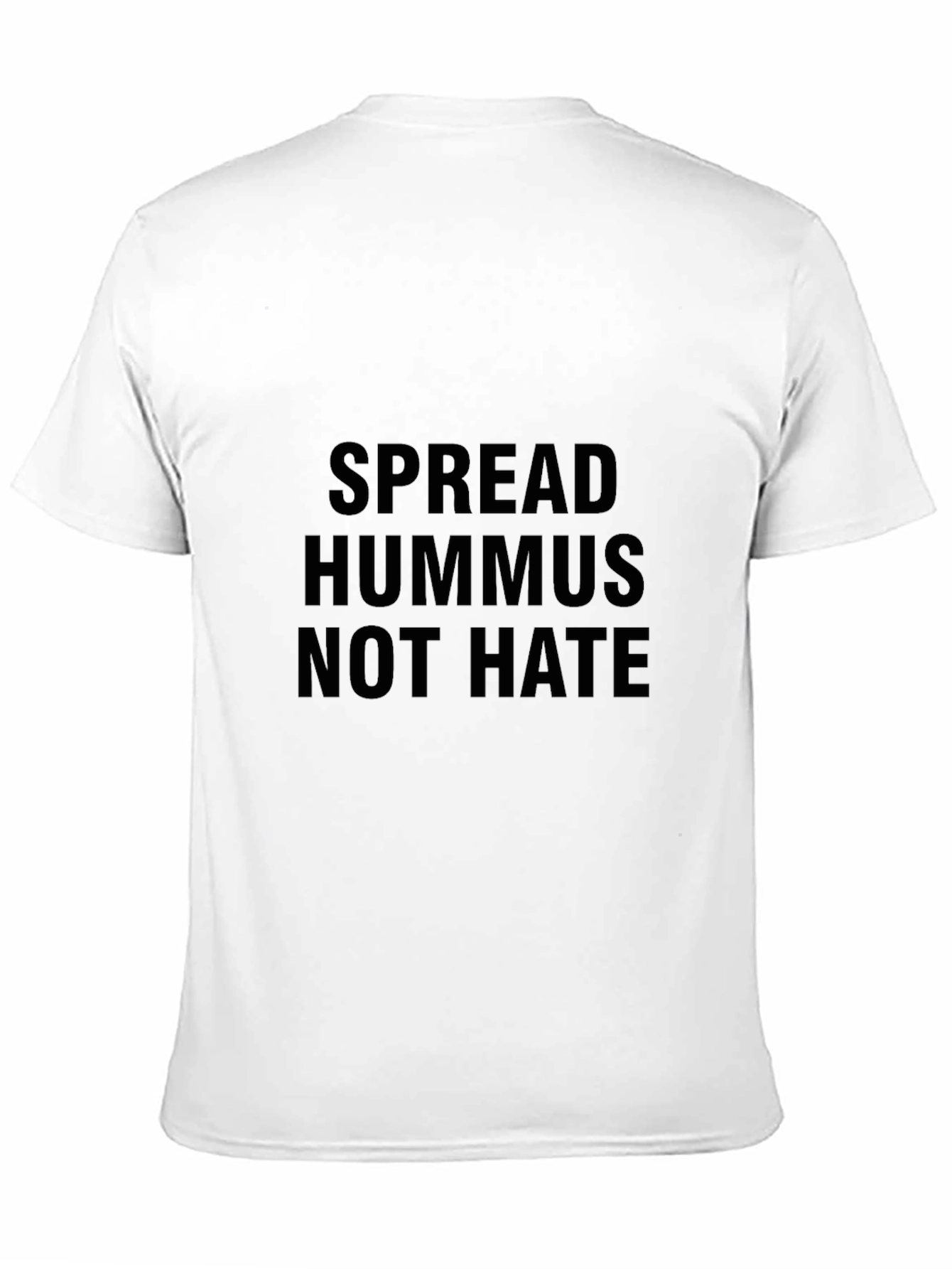 Spread Hummus Not Hate Graphic Tee - Black