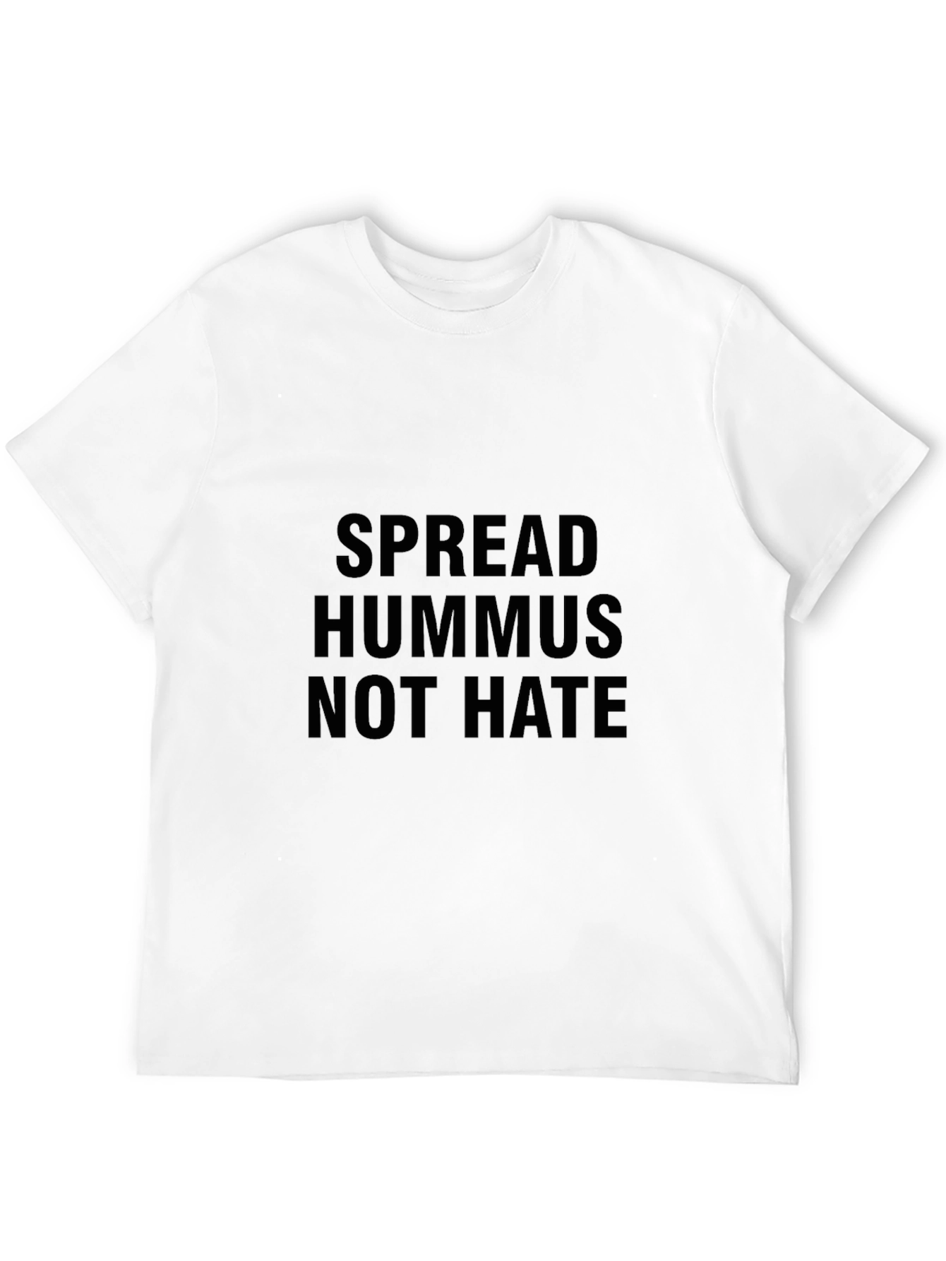 Spread Hummus Not Hate Graphic Tee - Black