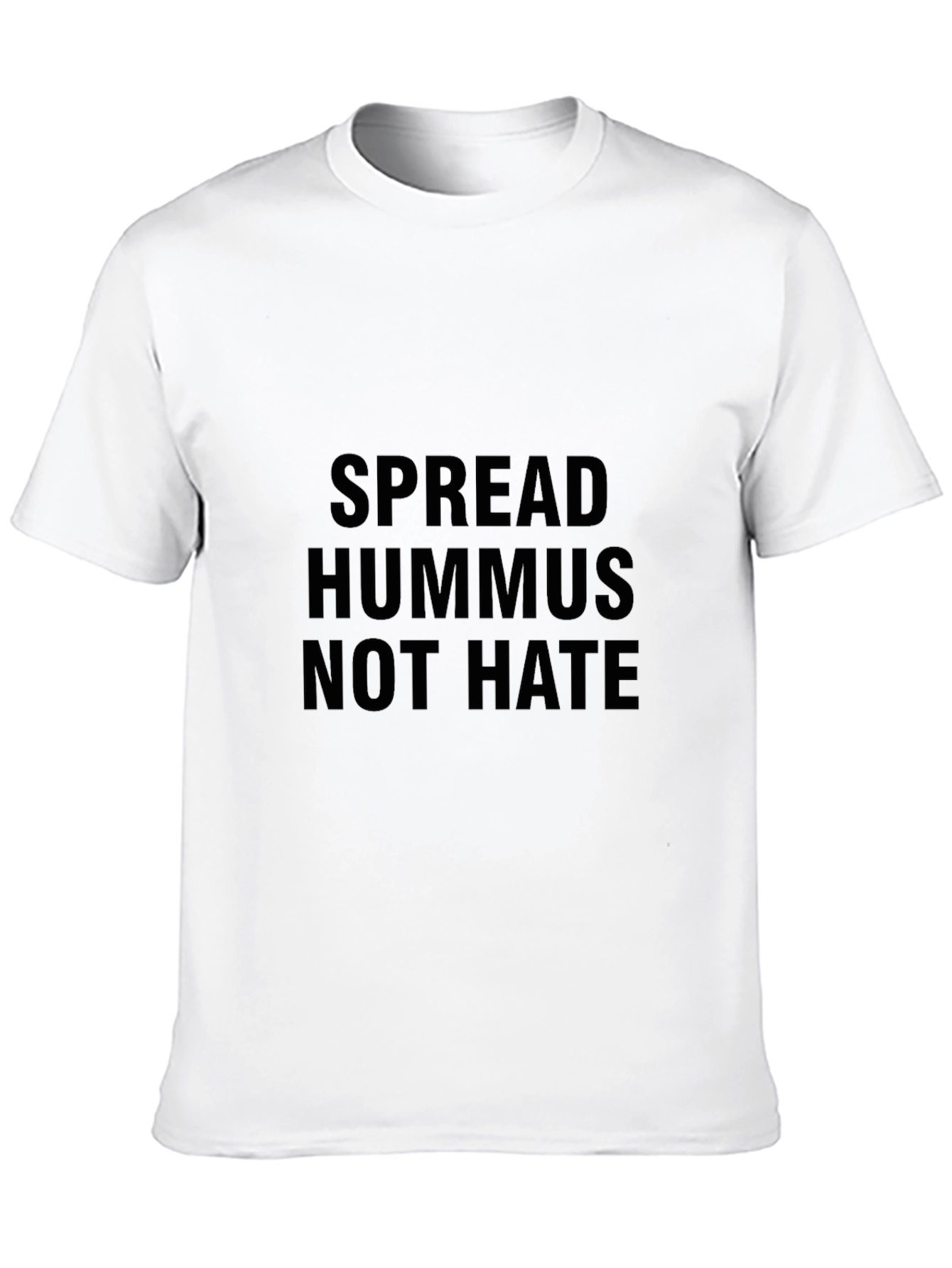 Spread Hummus Not Hate Graphic Tee - Black