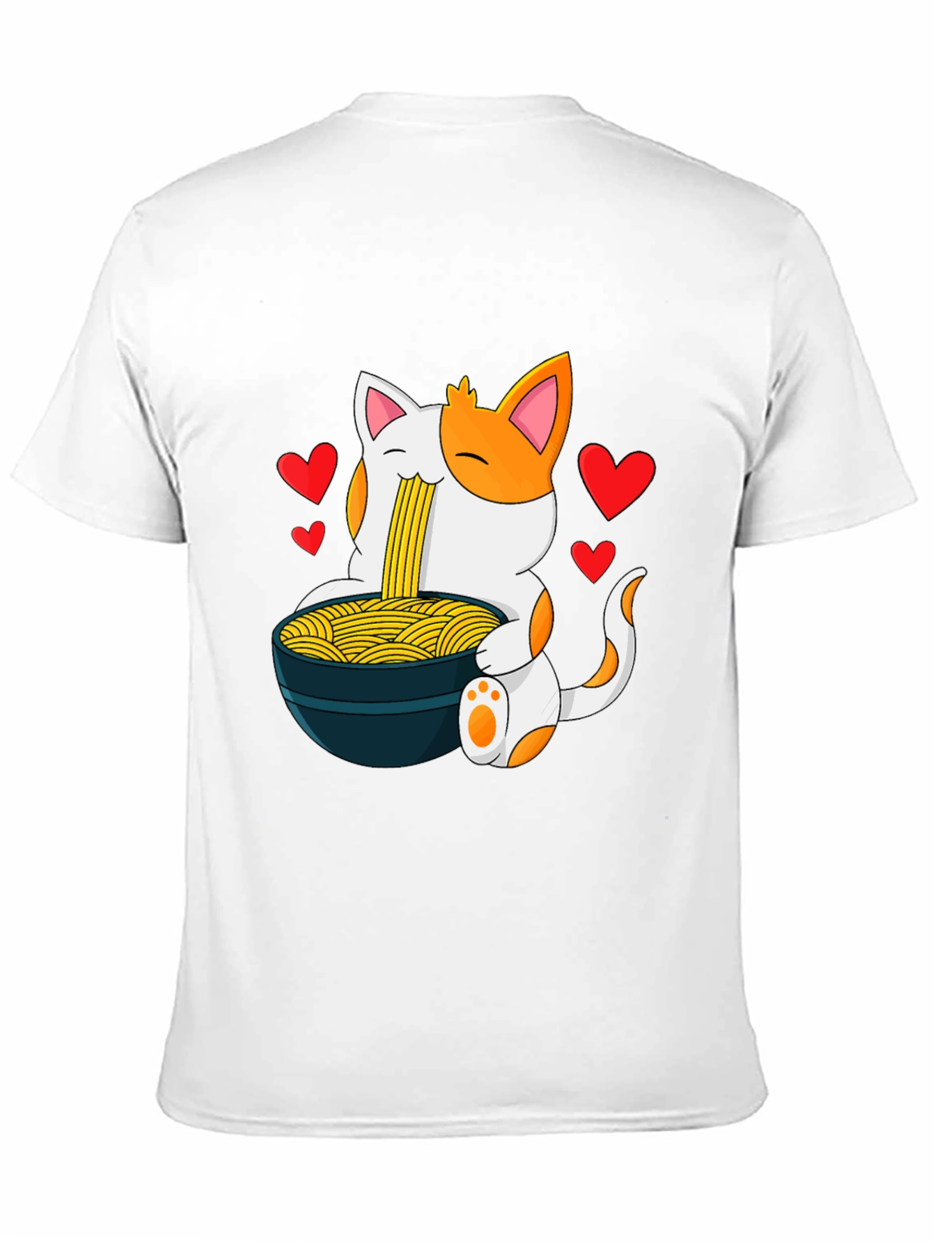 Ramen Cat Graphic T-Shirt - Cute Anime Style Tee