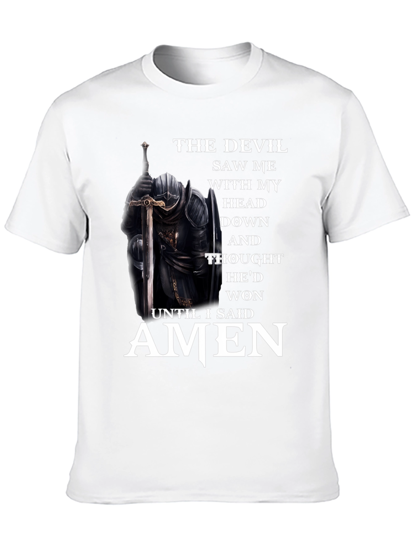 The Devil Saw Me T-Shirt - Knightly Faith